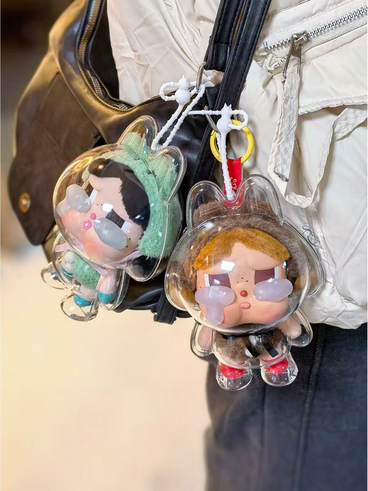 Crybaby 哭娃 糖膠毛絨吊飾 專用保護殼 保護套 全透明 防髒汙 防刮傷 眼淚工廠 (任買兩件711免運)/預購