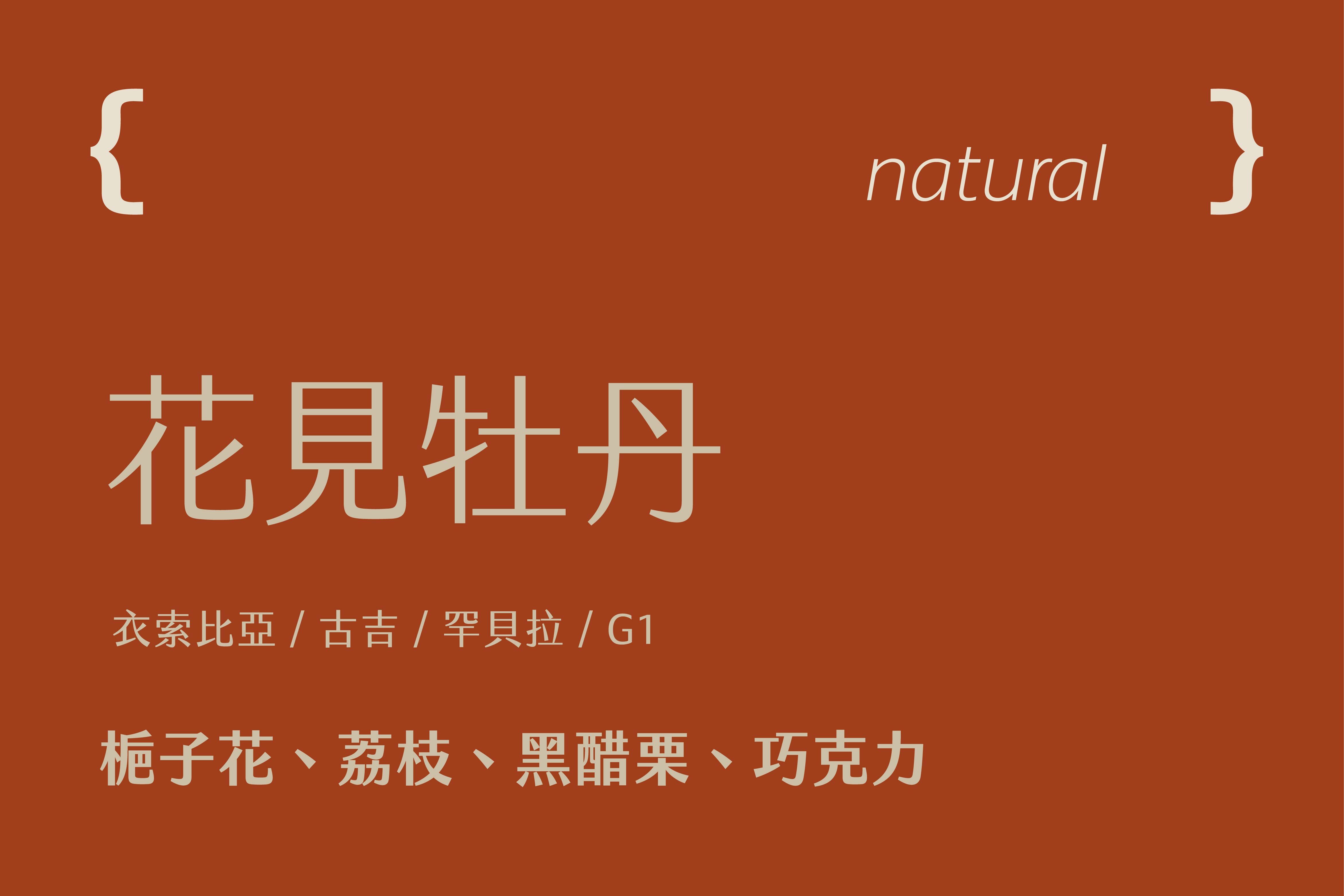 衣索比亞 古吉 花見牡丹 (200g)