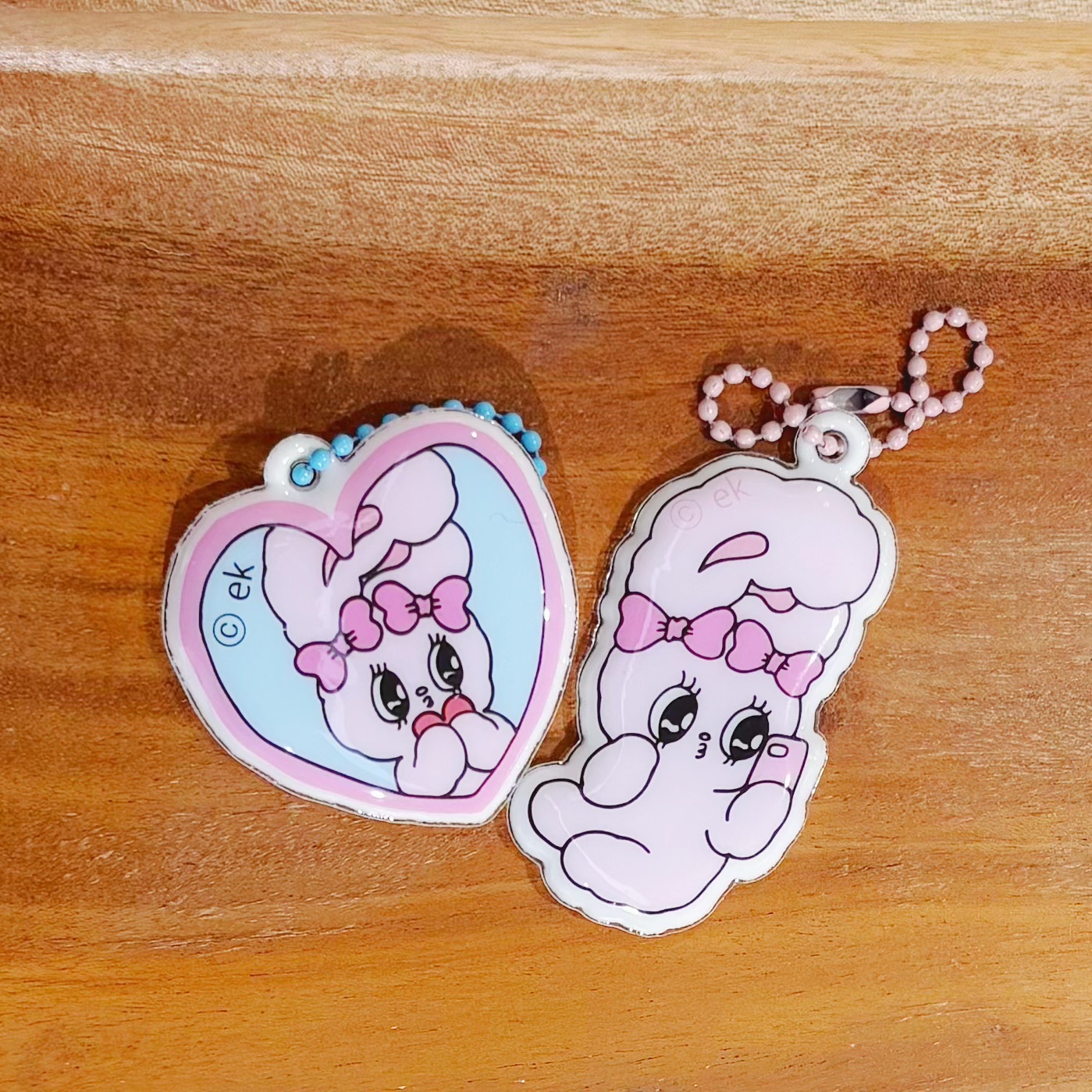 ESTHER BUNNY 艾絲樂小兔 發泡 造型 鑰匙圈組/代購