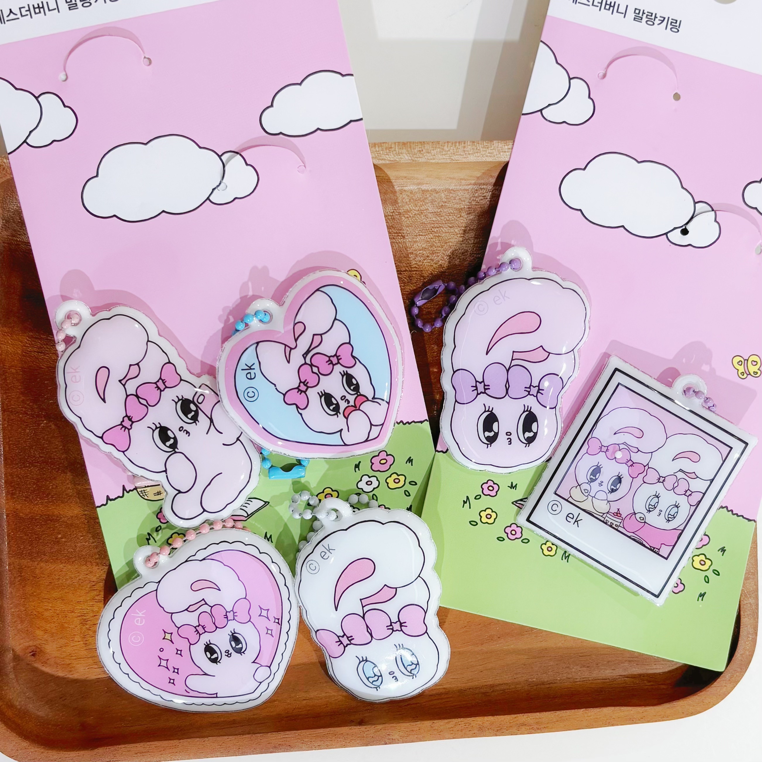 ESTHER BUNNY 艾絲樂小兔 發泡 造型 鑰匙圈組/代購