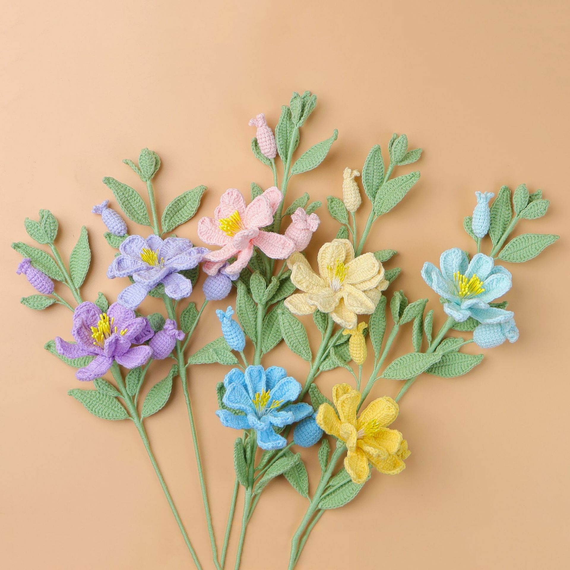 《5730》手工毛線石榴枝針織花