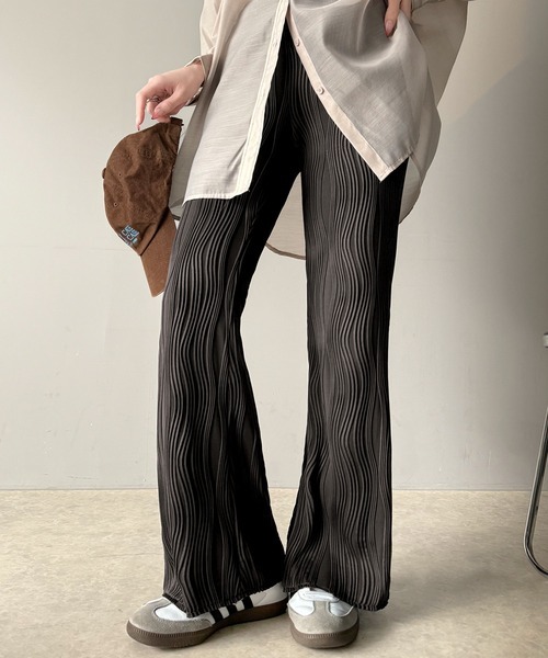 日本🇯🇵連線Classical Elf 皺摺波紋闊腿褲 直筒褲 寬鬆 4色(任買兩件711免運)/預購