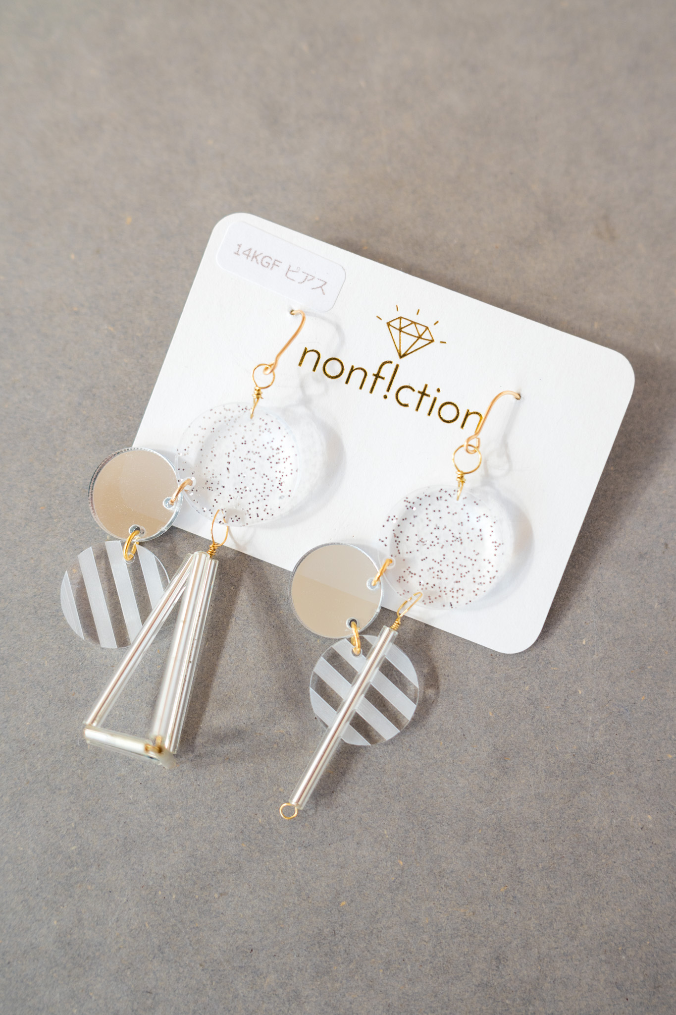 [nonf!ction] MARU×SANKAKUSI | 璀璨銀 | 耳夾 | NO.16