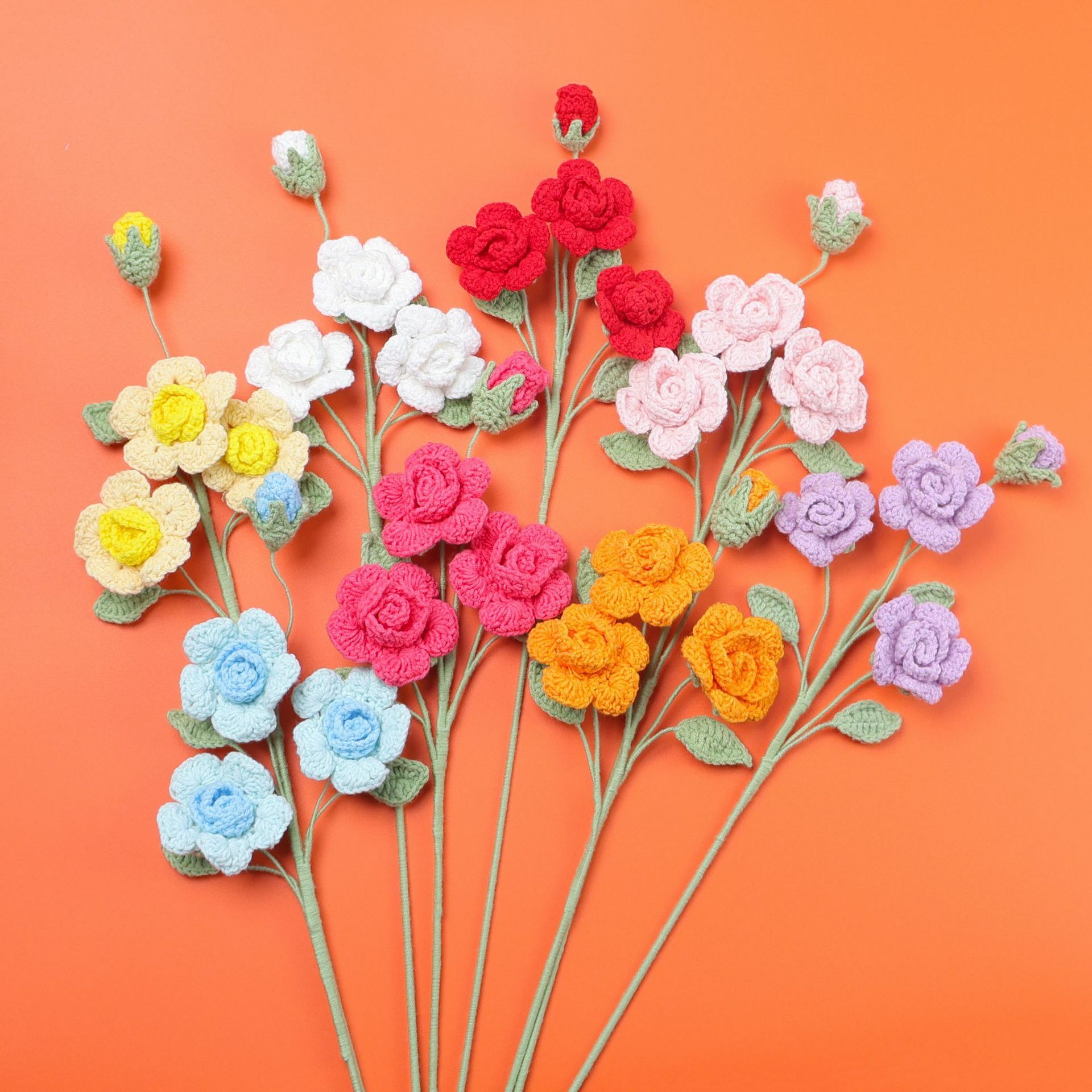 《5731》手工針織芭比玫瑰