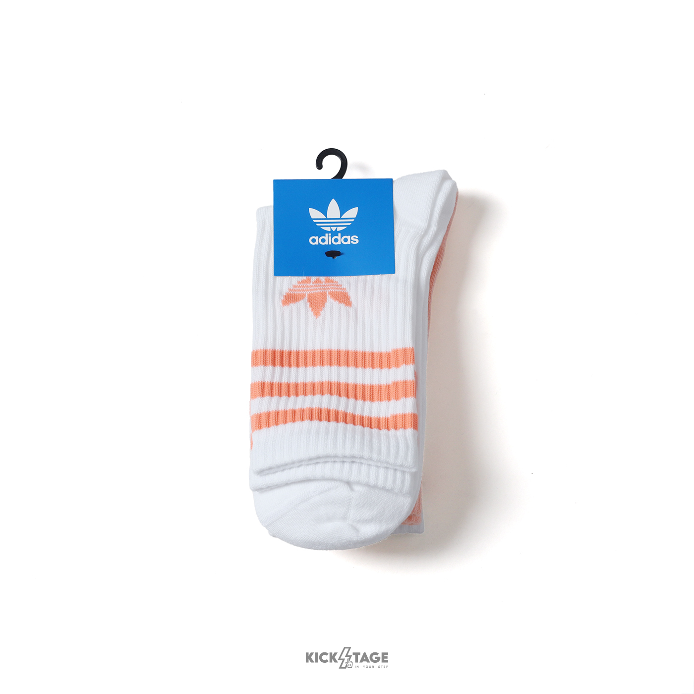 ADIDAS MID CUT CREW SOCK 3STR 粉色系 基本款 中筒襪 長襪 3雙入【JI9472】