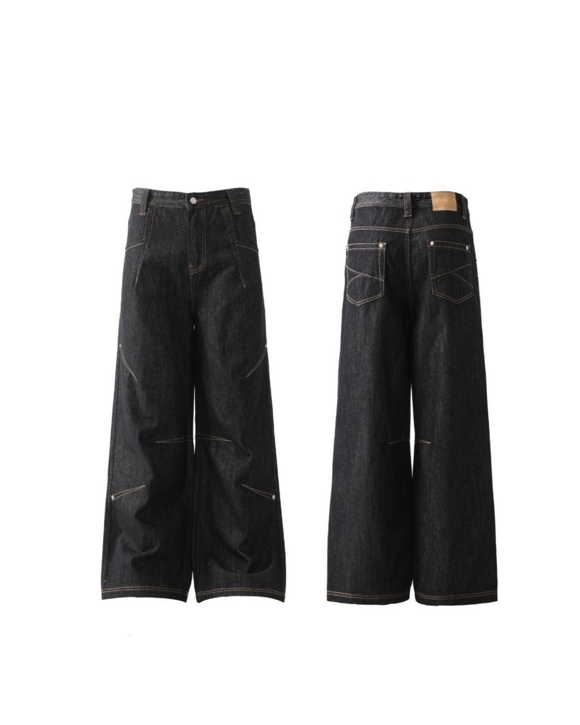 UNISEX 美式 縫線 結構 #牛仔褲