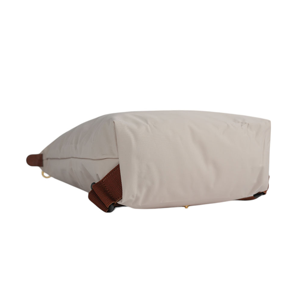 【LONGCHAMP】Le Pliage Original M 再生帆布中型折疊後背包(紙白色)10284 089 P71