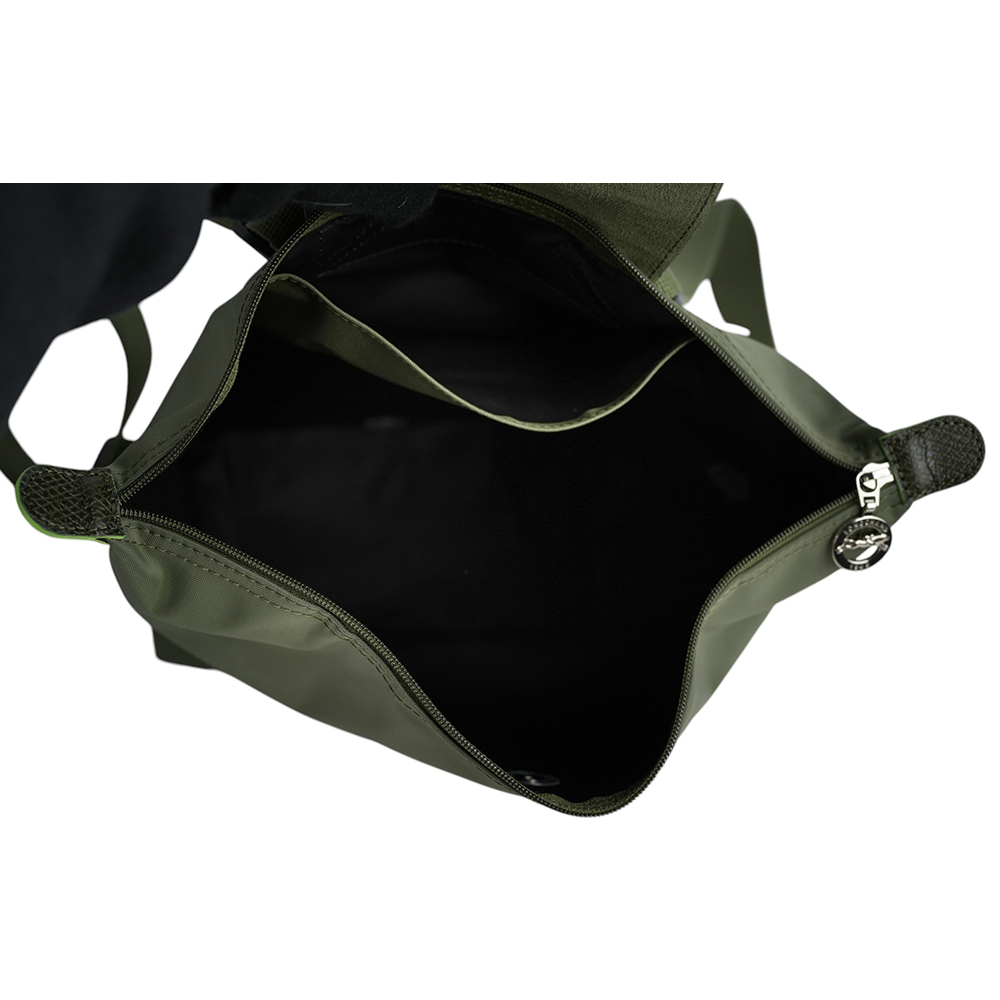 ONGCHAMP】Le Pliage M 再生帆布中型折疊後背包(森林綠)10284 919 479