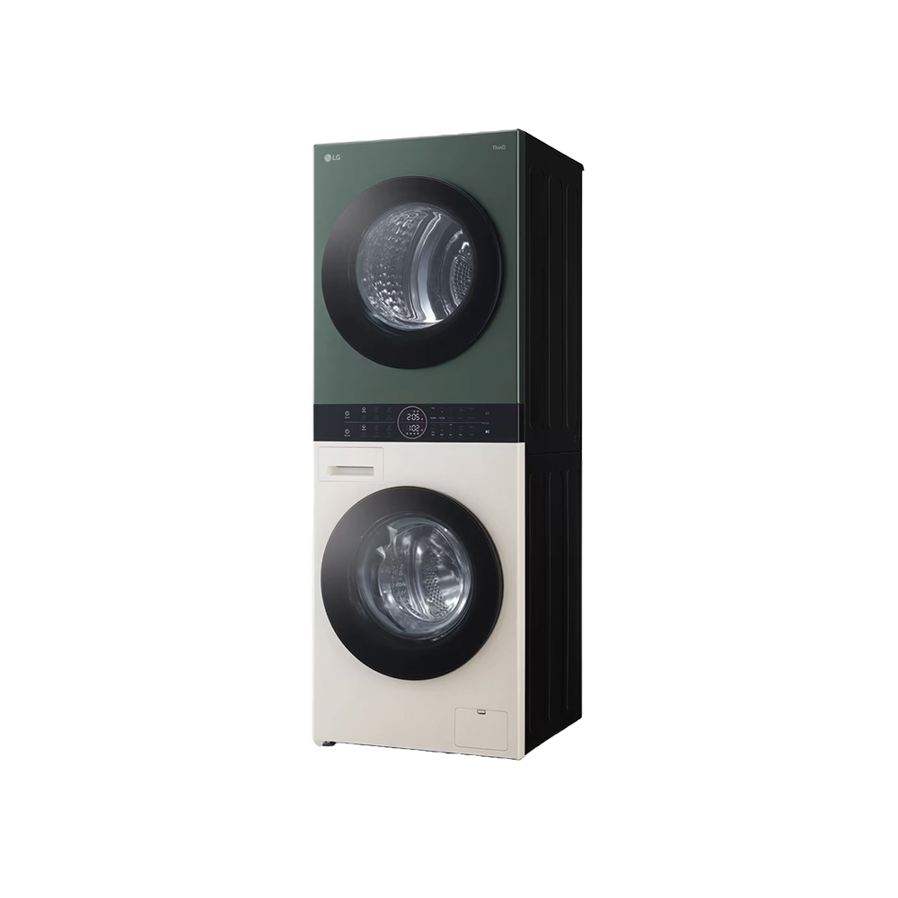 LG | 洗13公斤+乾10公斤 WashTower AI 智控洗乾衣機｜自然綠+雪霧白 WD-S1310GB