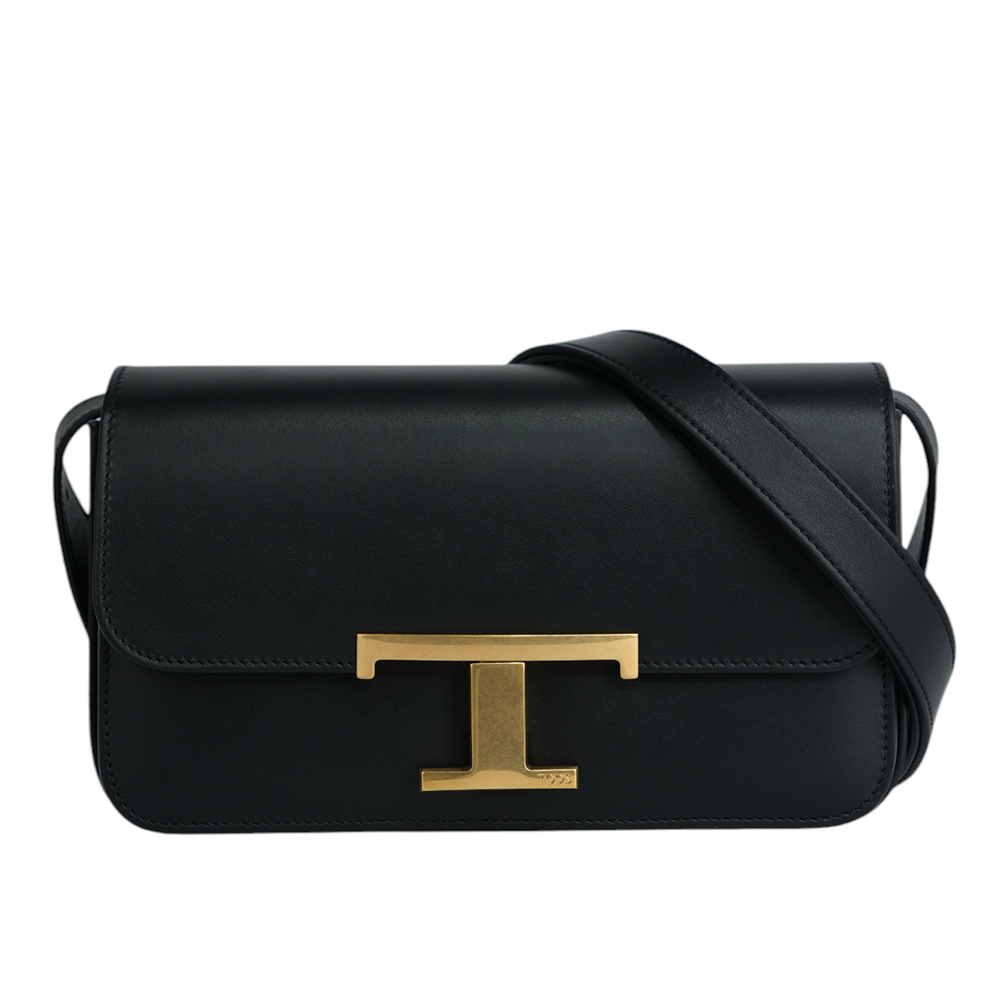 【TOD'S】T Timeless 光滑小牛皮翻蓋長型二用包(Micro)