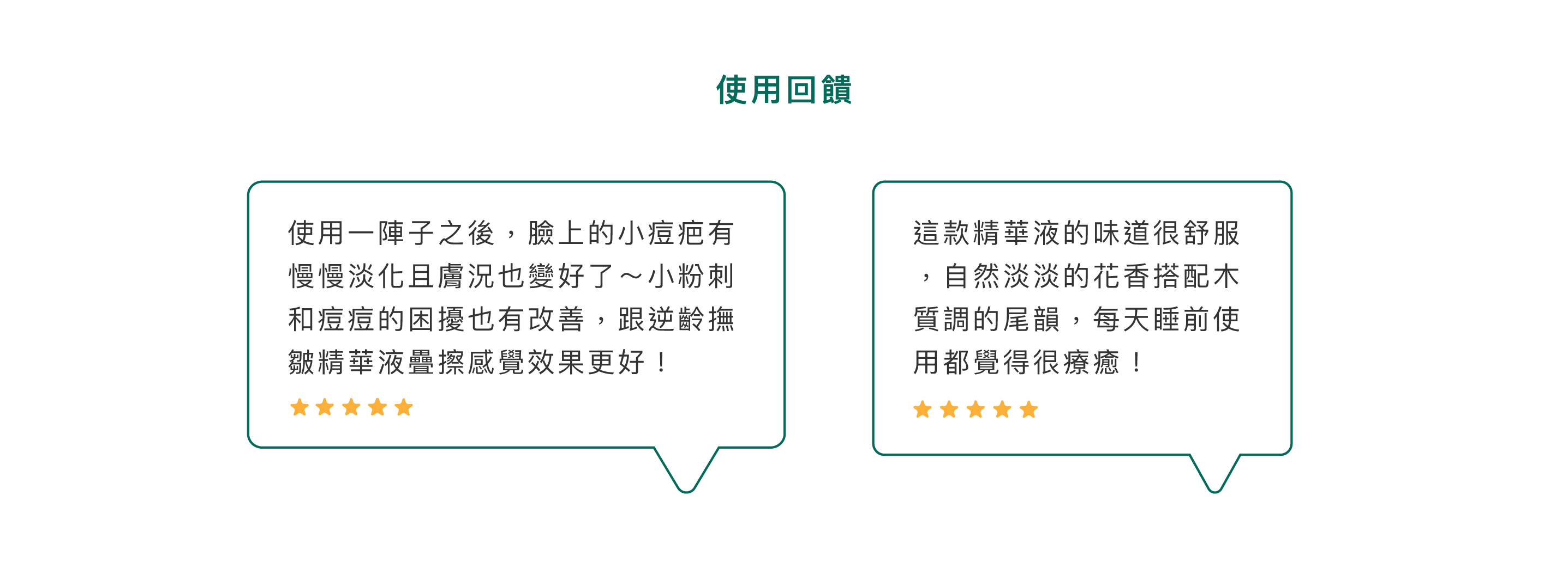 使用回饋:使用一陣子之後，臉上的小痘疤有慢慢淡化且膚況也變好了～小粉刺和痘痘的困擾也有改善，跟逆齡撫皺精華液疊擦感覺效果更好！這款精華液的味道很舒服，自然淡淡的花香搭配木質調的尾韻，每天睡前使用都覺得很療癒！