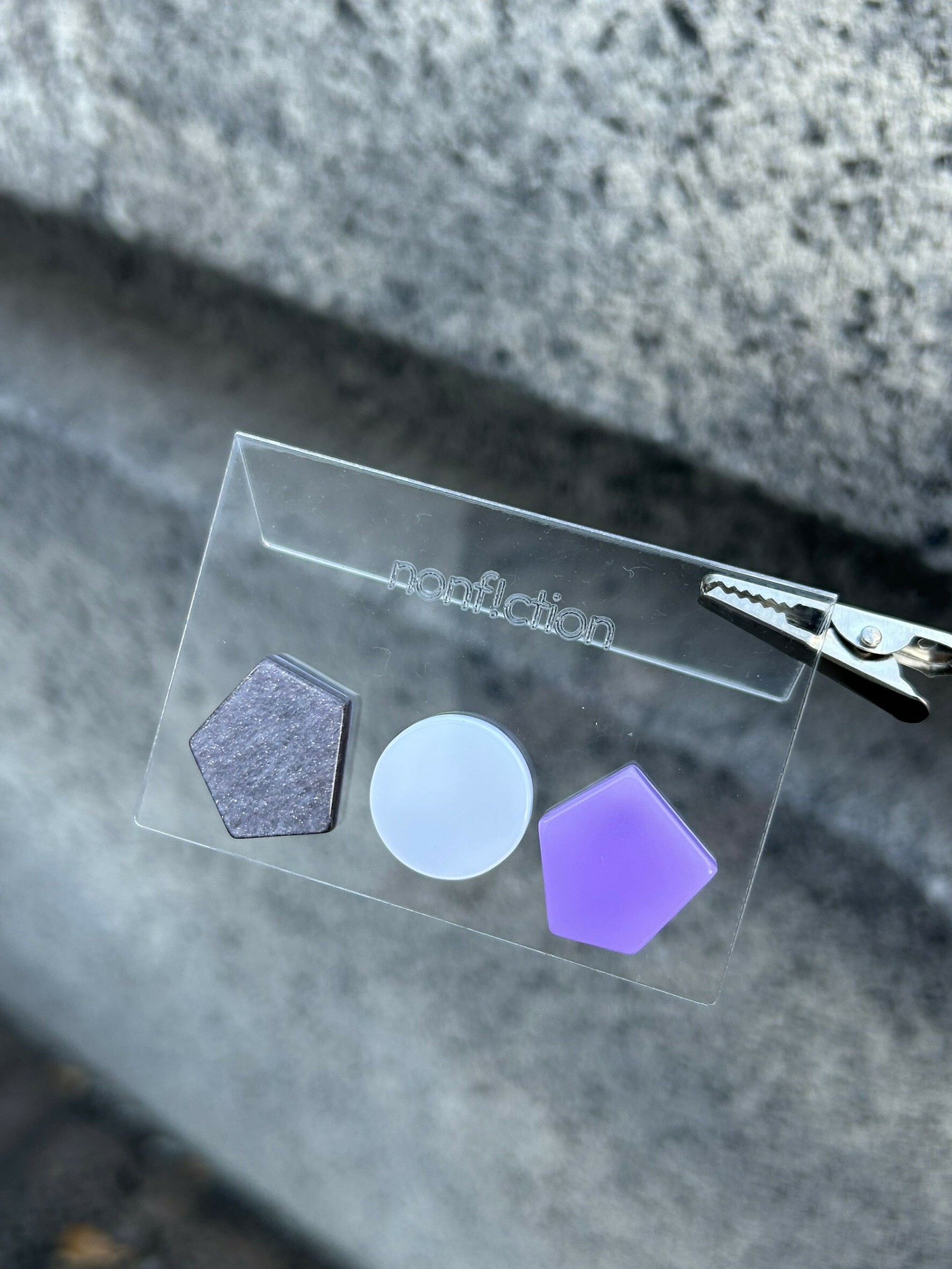 [nonf!ction] KAKERA | 紫色 | 耳夾 | NO.22