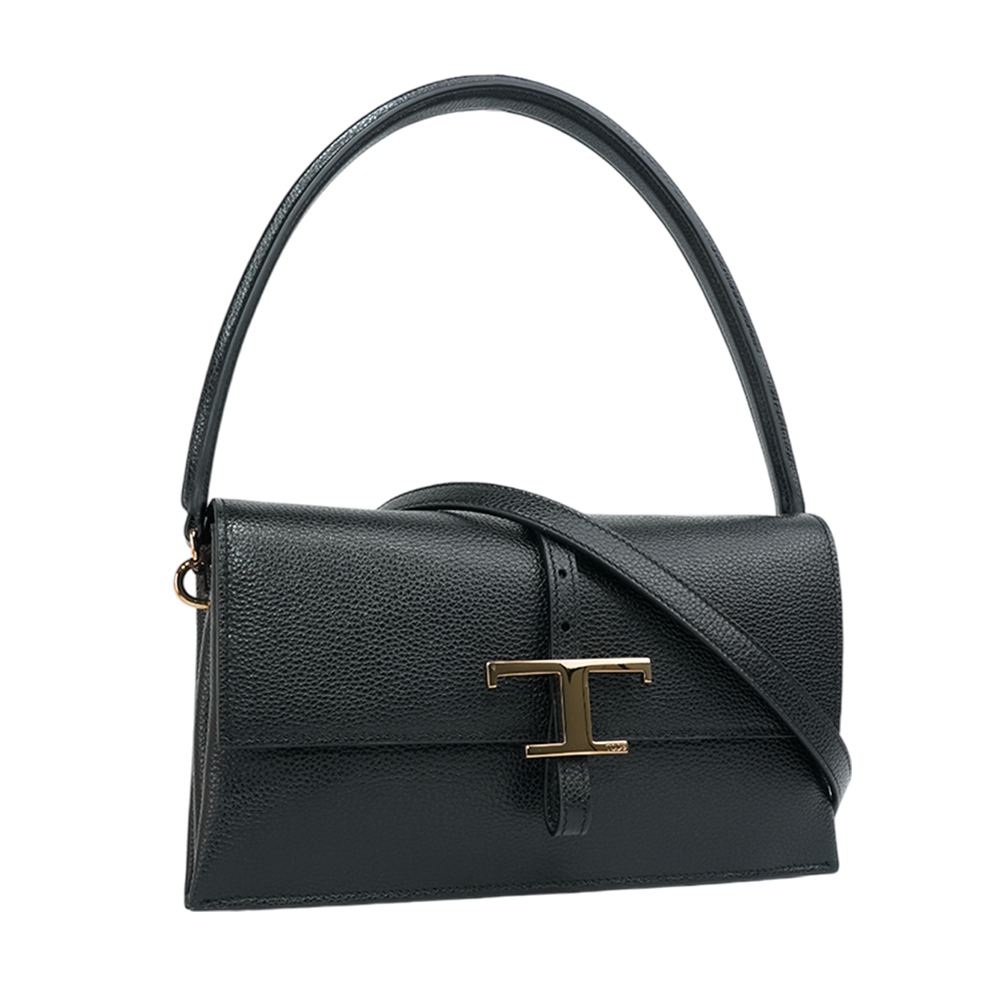 【TOD'S】T Timeless 小牛皮翻蓋三層迷你二用包