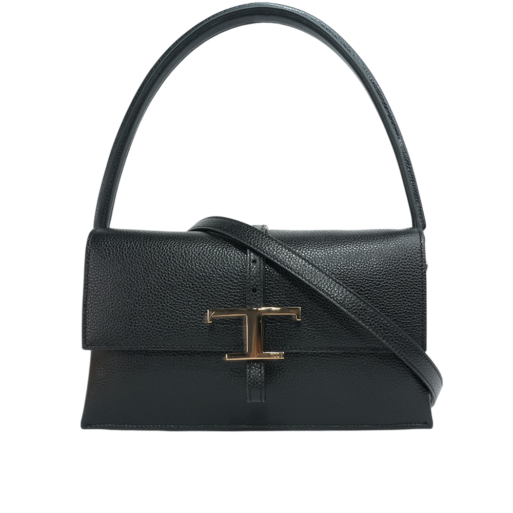 【TOD'S】T Timeless 小牛皮翻蓋三層迷你二用包