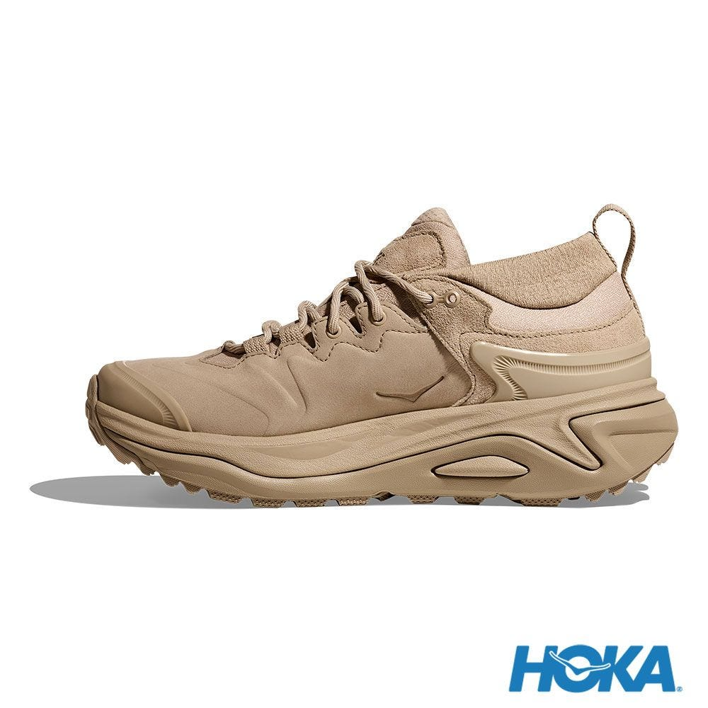 HOKA ONE ONE Kaha 3 Low GTX 男低筒登山健行鞋亞麻/燕麥奶色