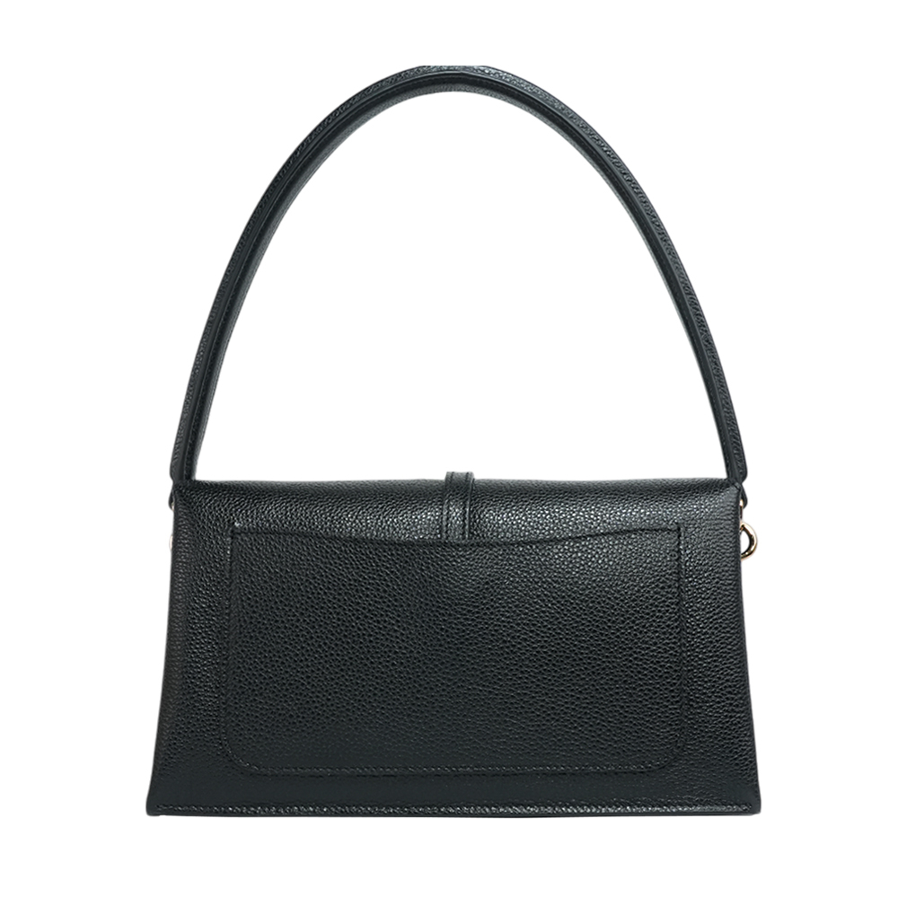 【TOD'S】T Timeless 小牛皮翻蓋三層迷你二用包(黑色)XBWTSEC0100U1Z B999