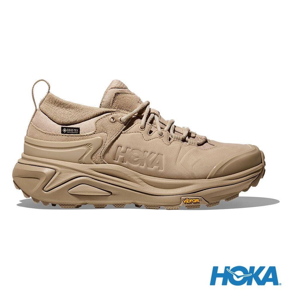 HOKA ONE ONE 女 Kaha 3 Low GTX 低筒登山健行鞋 亞麻/燕麥奶色
