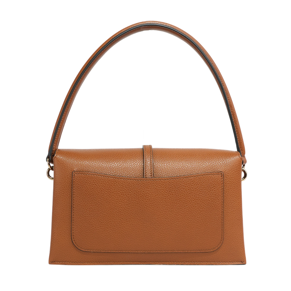 【TOD'S】T Timeless 小牛皮翻蓋三層迷你二用包(棕色)XBWTSEC0100U1Z S410