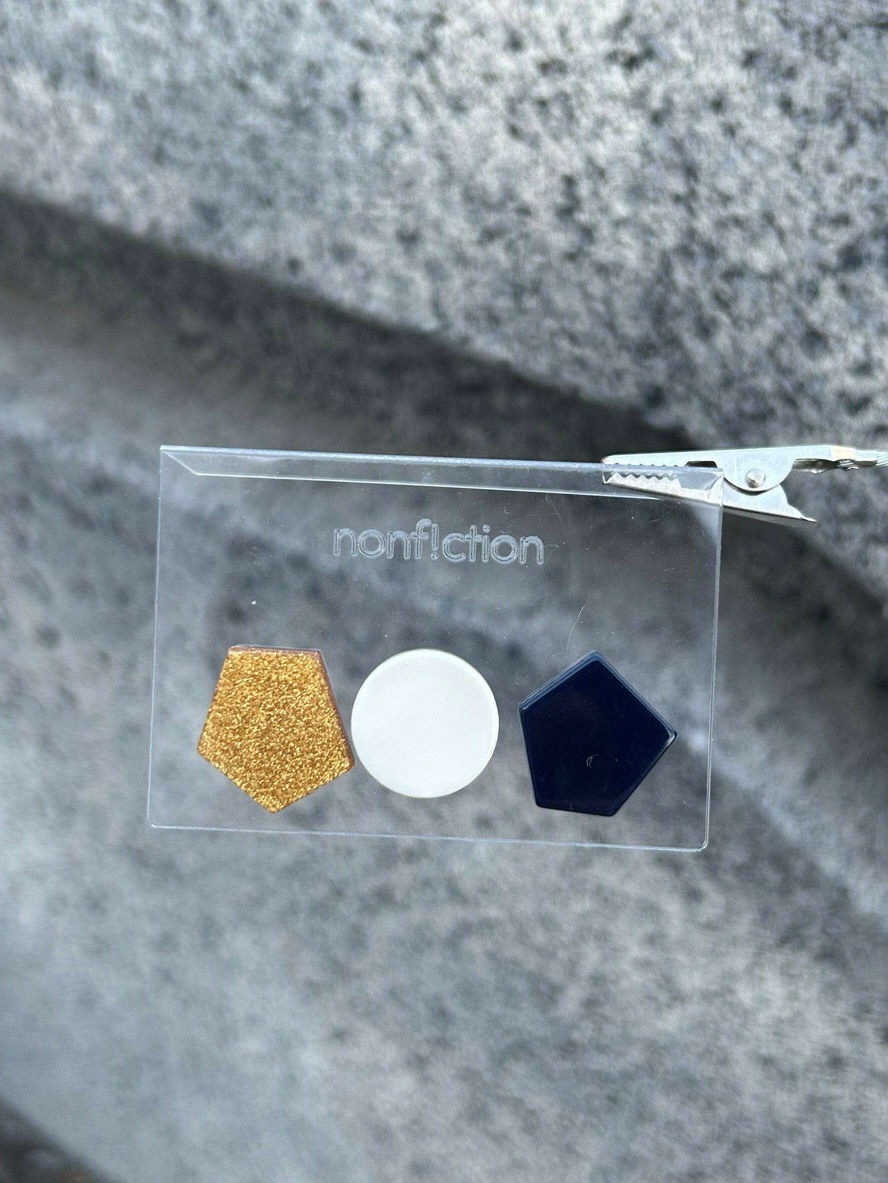 [nonf!ction] KAKERA | 深藍色 | 耳夾 | NO.24