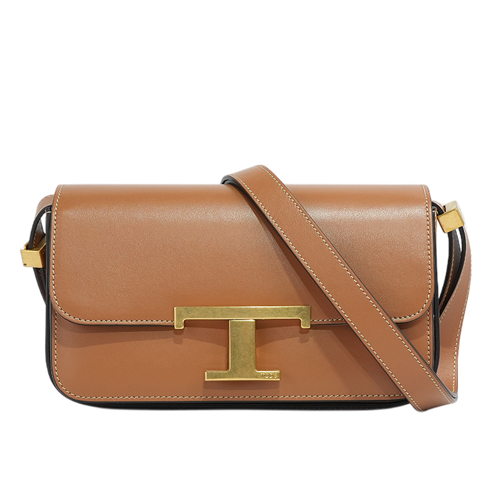 【TOD'S】T Timeless 光滑小牛皮翻蓋長型二用包(Micro)