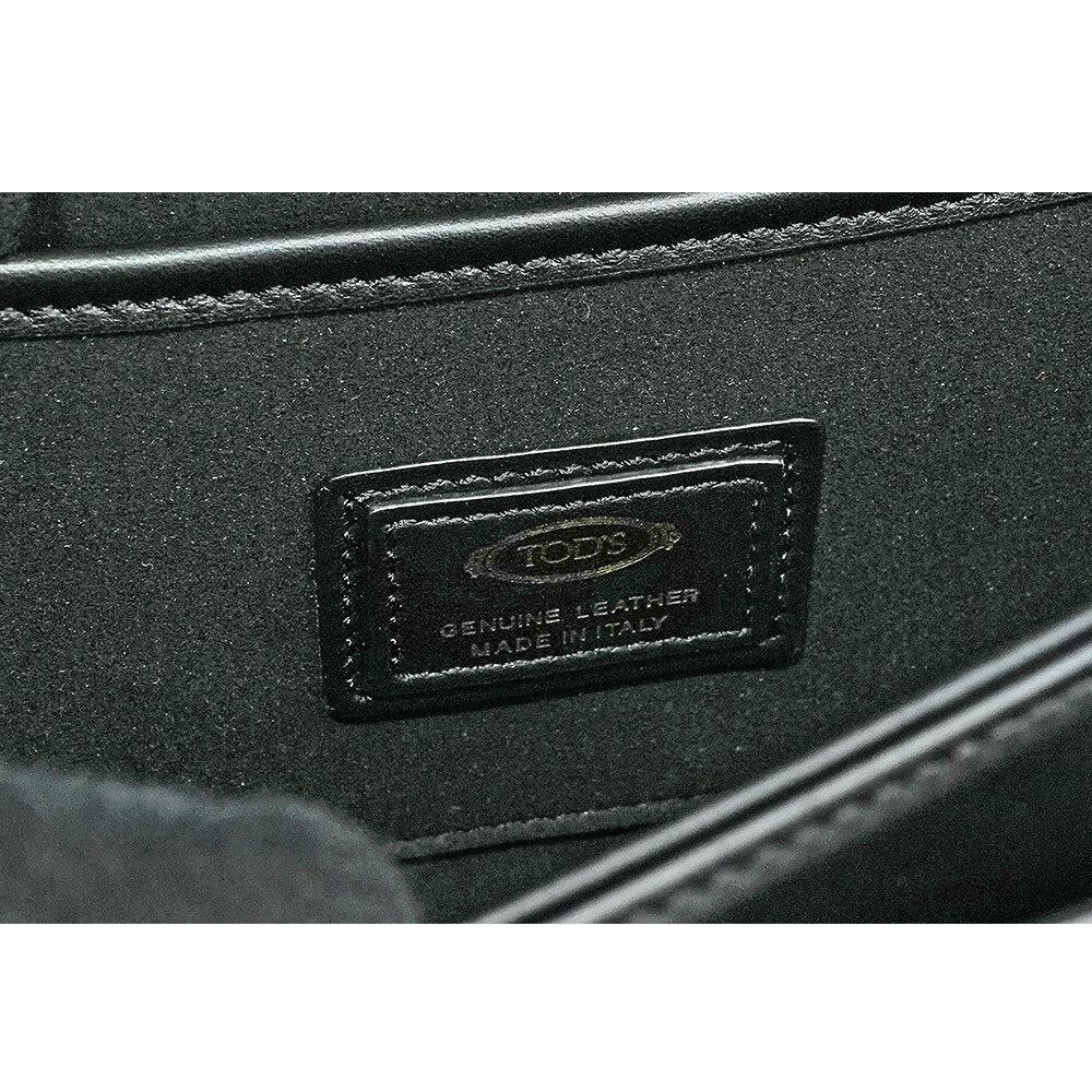【TOD'S】T Timeless 光滑小牛皮翻蓋二用包(Mini)(黑色)XBWTTTC0100ROR B999