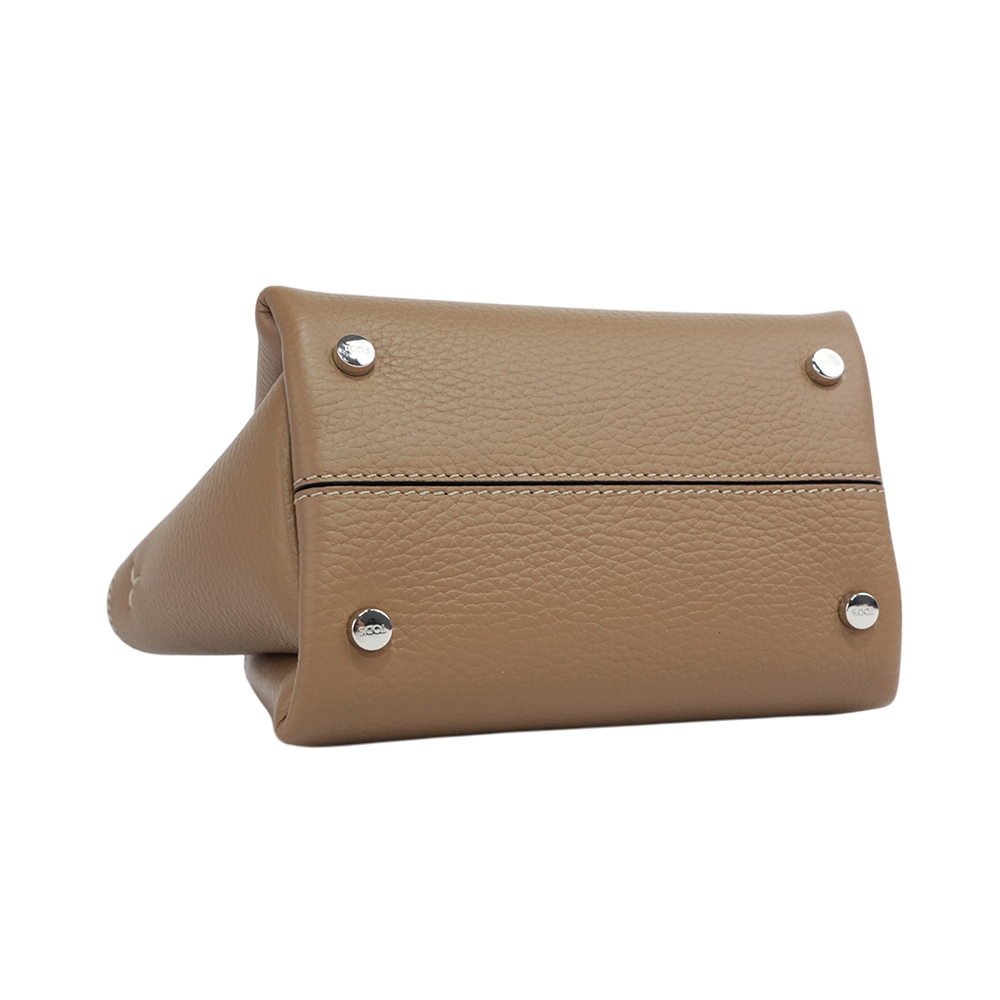 【TOD'S】Apa 小牛皮三層手提/斜背二用包(Micro)(鴿子灰)XBWAPAFL000QRI 2L64