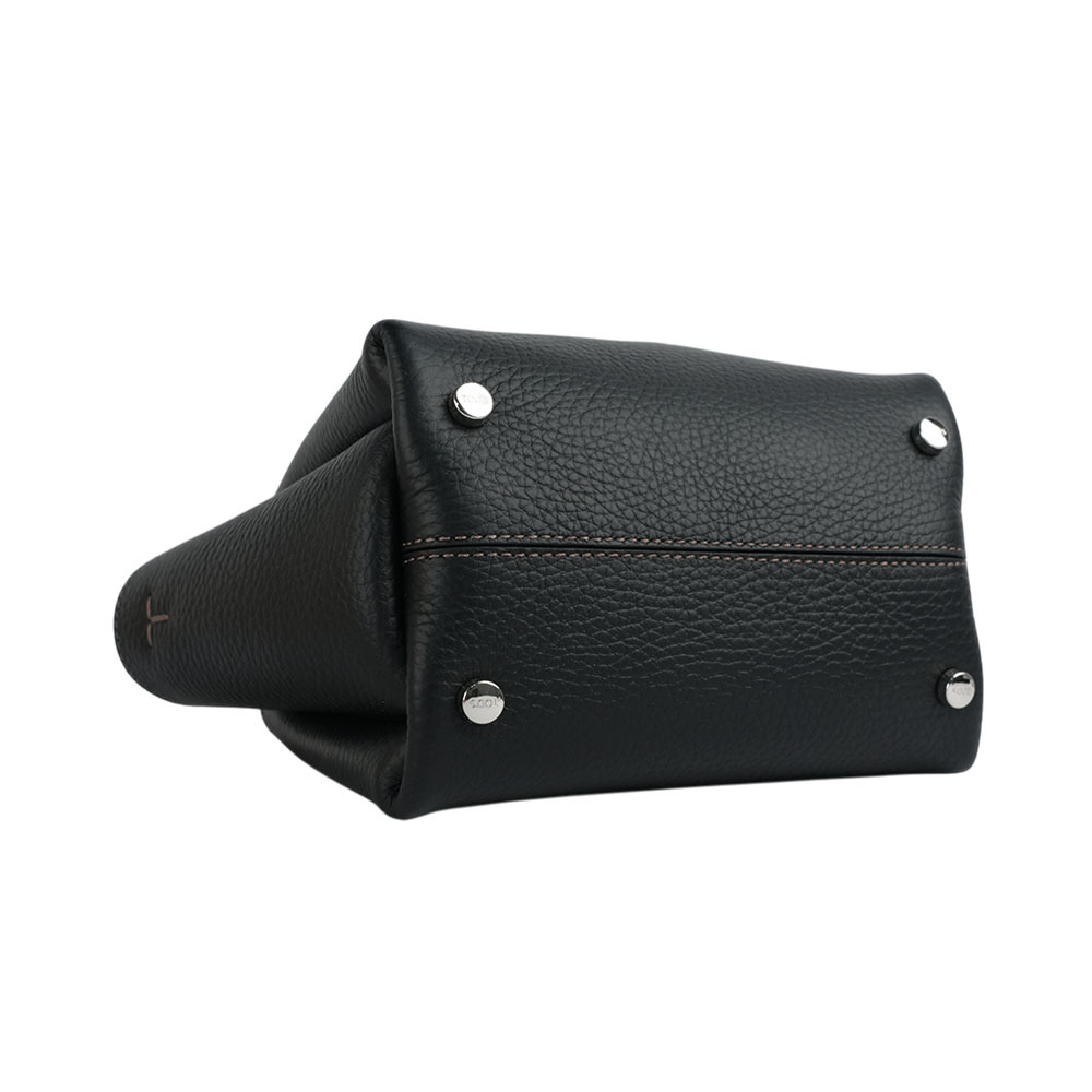 【TOD'S】Apa 小牛皮三層手提/斜背二用包(Micro)(黑色)XBWAPAFL000QRI B999