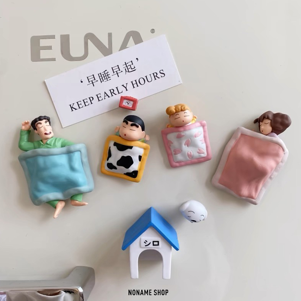 蠟筆小新 磁鐵 冰箱 睡覺 一家人 裝飾 磁鐵