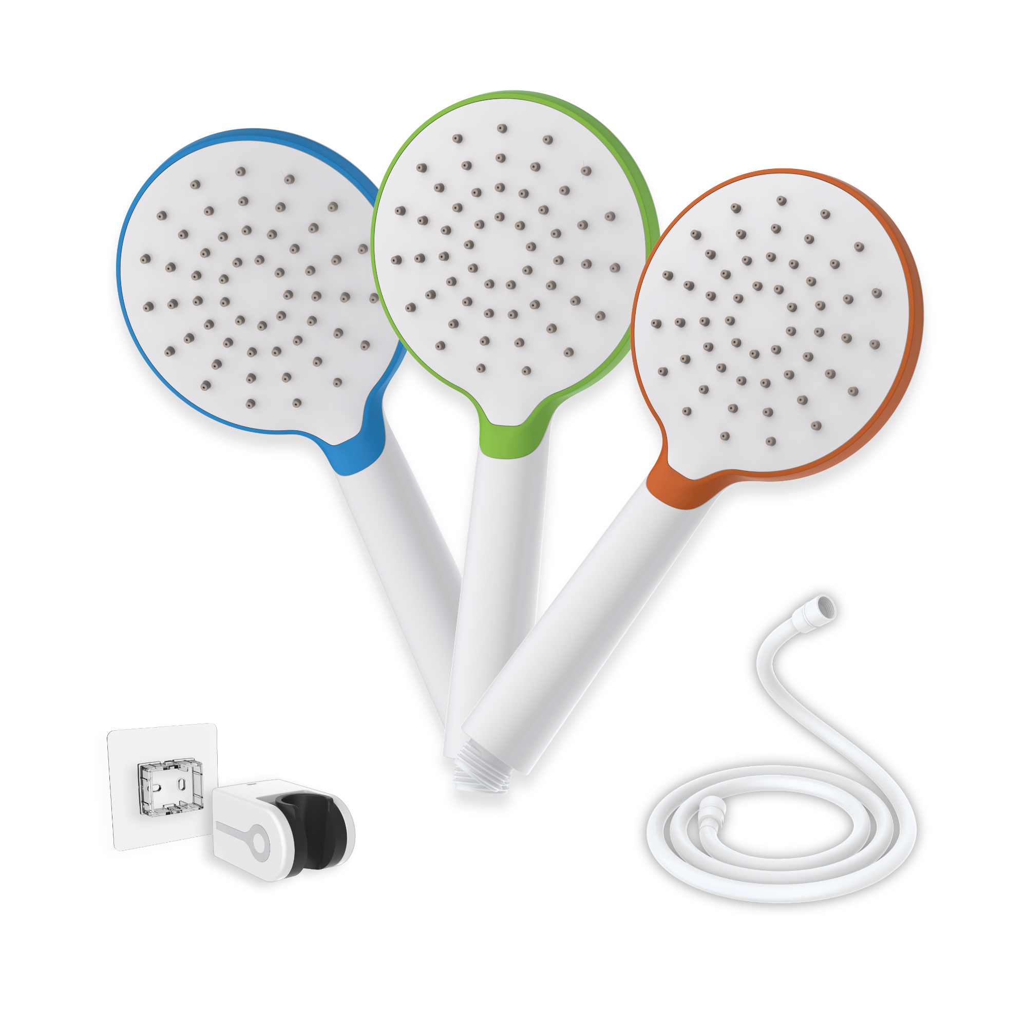 H&H  FJS09 節水大面積蓮蓬頭+軟管+蓮蓬頭架組合