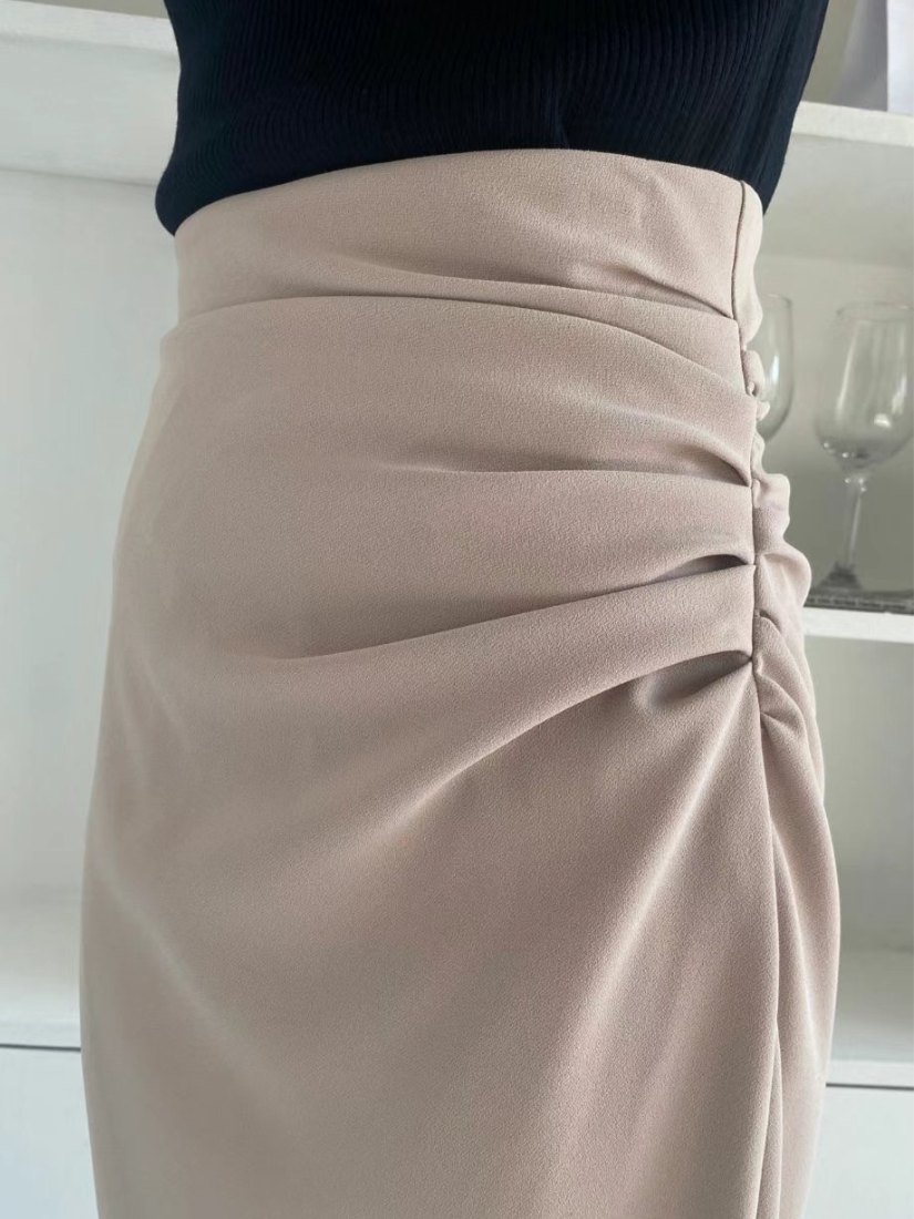 [現貨] Cora 抽褶顯瘦長裙 [ 2色 / S,M ]