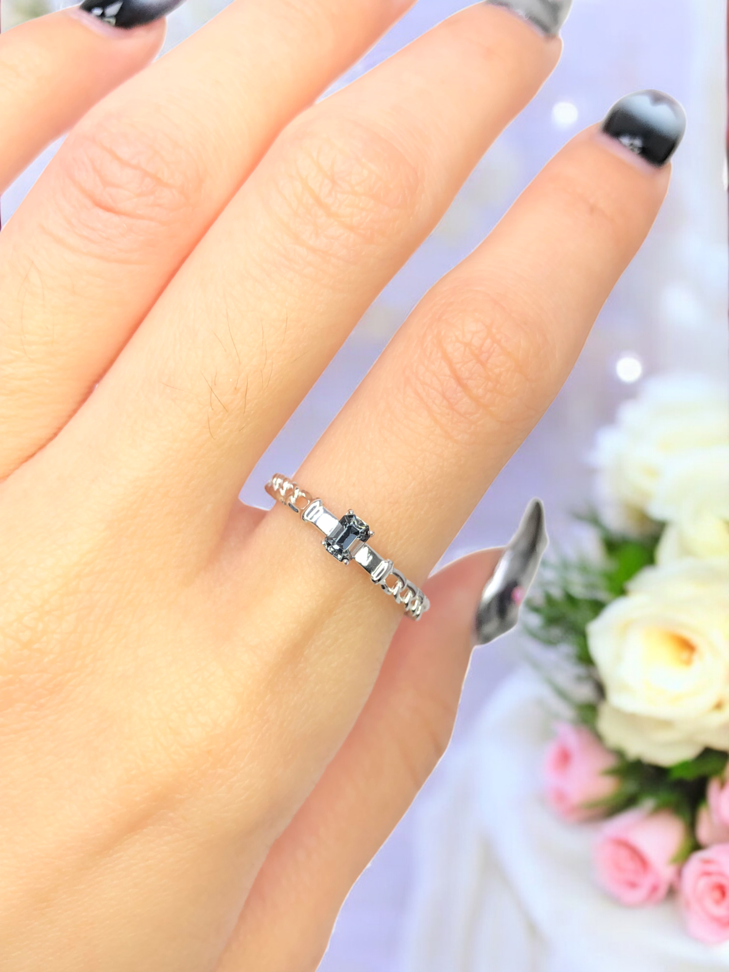 925銀 戒圍12【尖晶石0.29克拉】