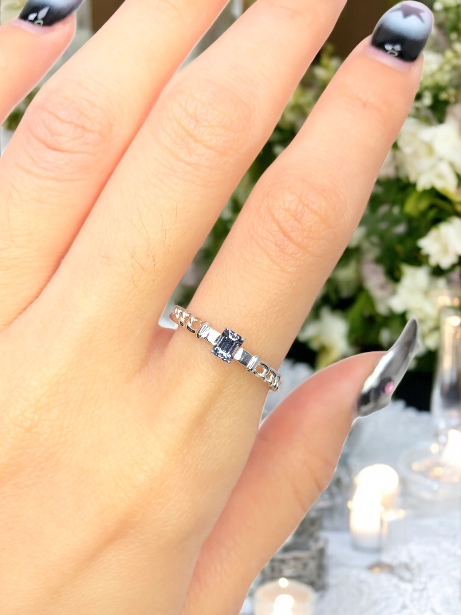 925銀 戒圍12【尖晶石0.30克拉】