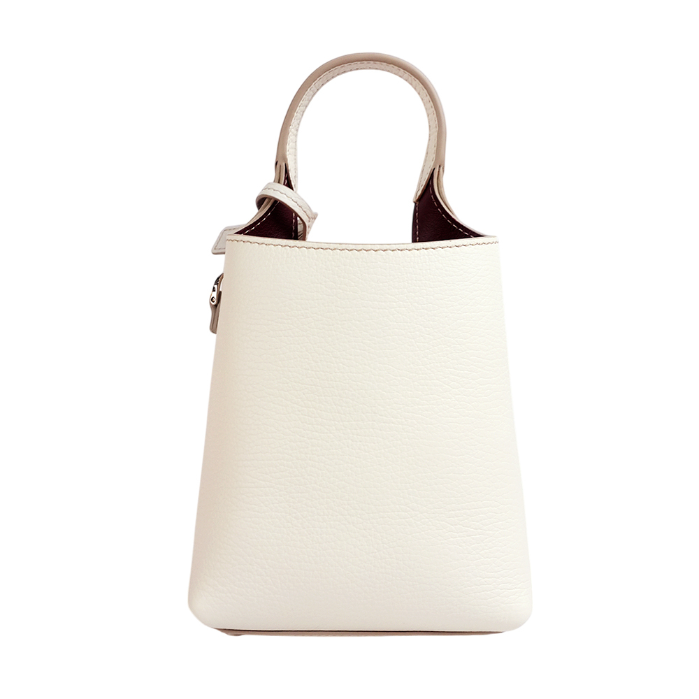 【TOD'S】T Logo 超小號手提/斜背二用皮革手機包(白色)XBWAPAT9000QRI 9P09