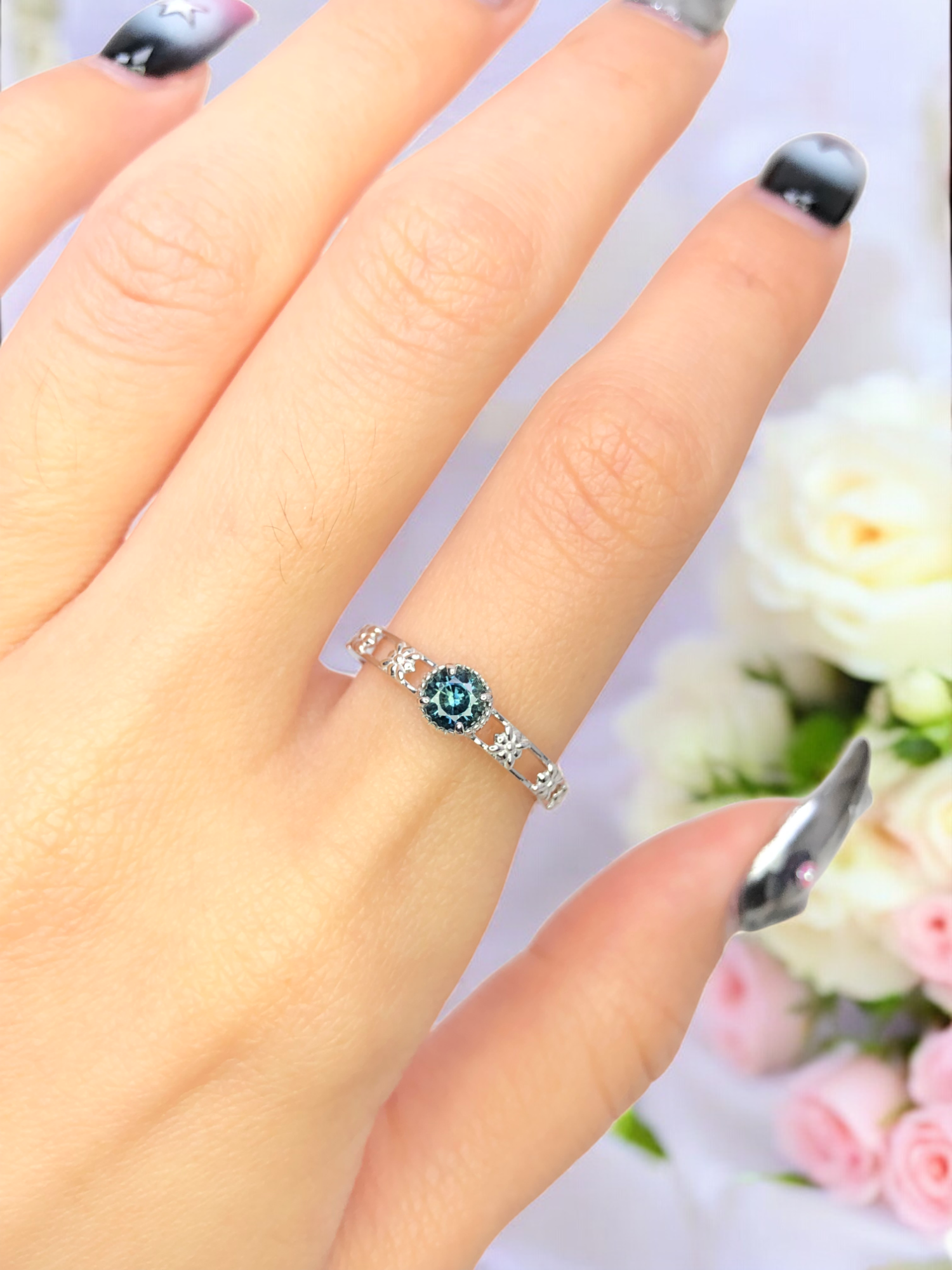 925銀 戒圍12【尖晶石0.36克拉】