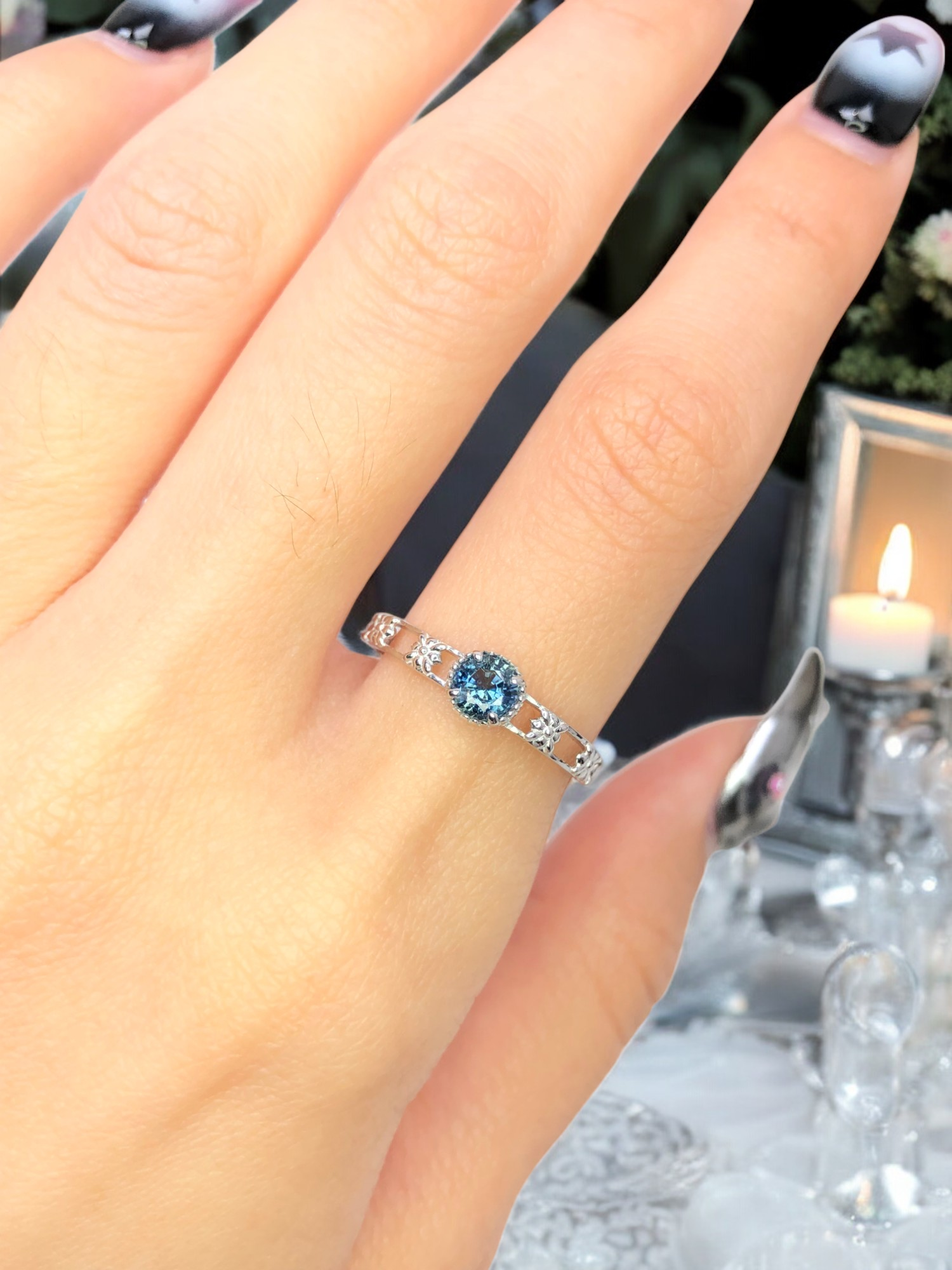 925銀 戒圍12【尖晶石0.36克拉】