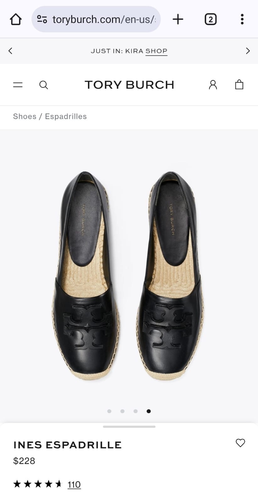 Tory Burch Espadrilles美國今年最新款Ines logo真皮漁夫鞋