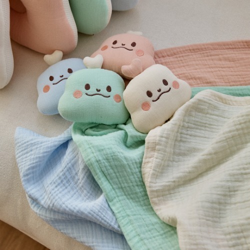 DTD軟萌玩偶系列-寶寶安撫棉紗蓋毯