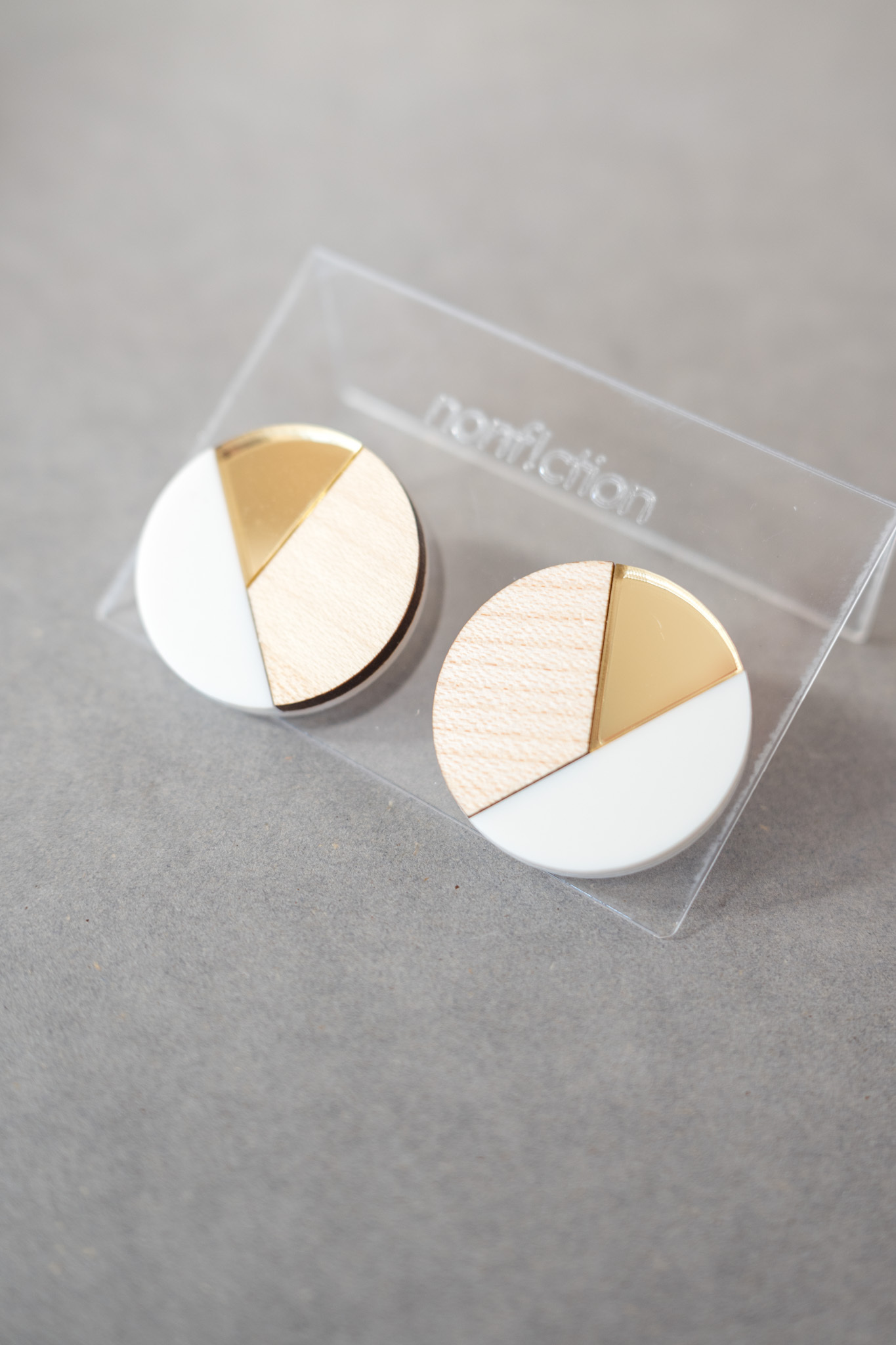 [nonf!ction] ROUND | 白色 | 耳夾 | NO.34