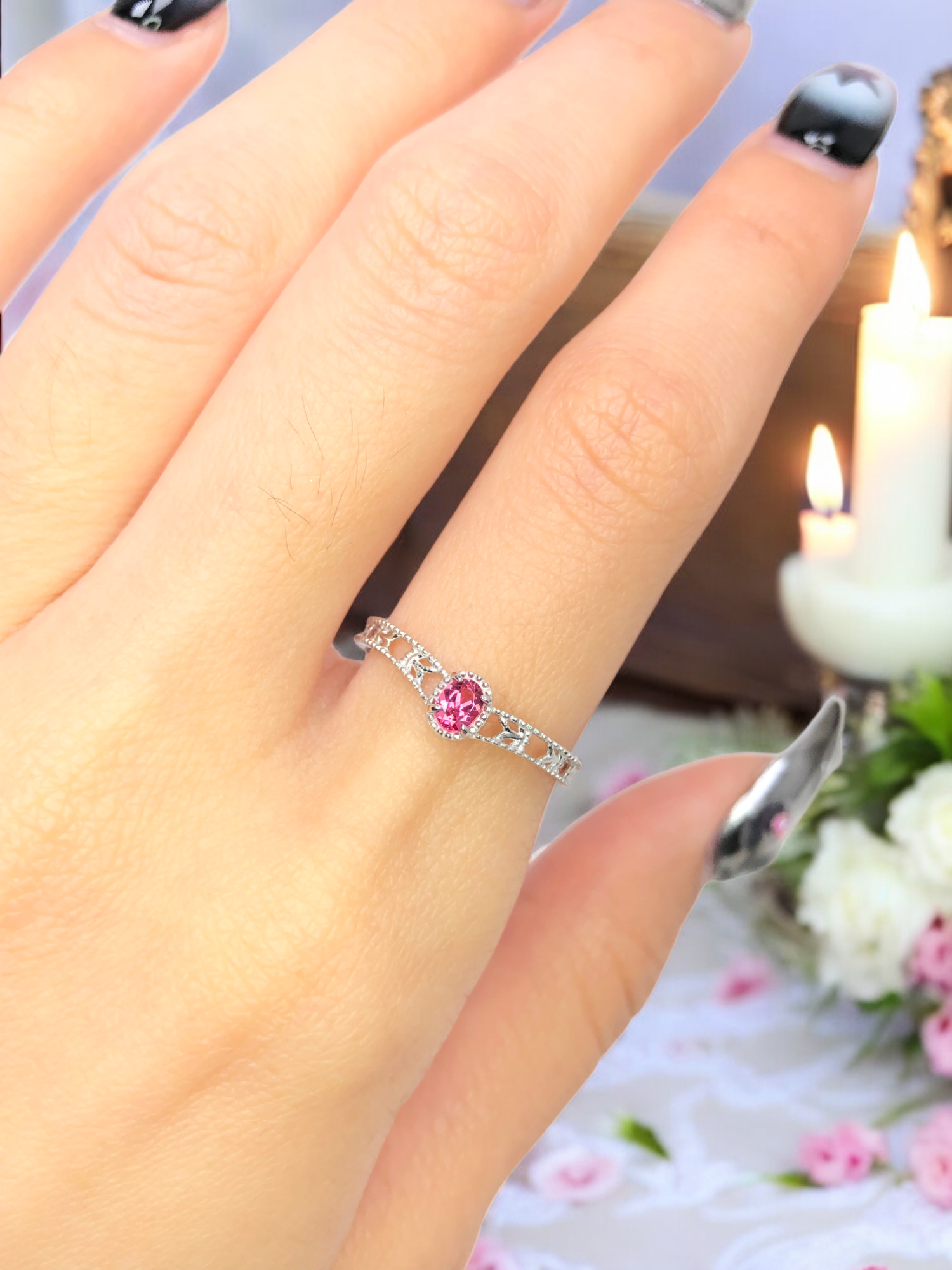 925銀 戒圍12【馬亨蓋尖晶石0.16克拉】