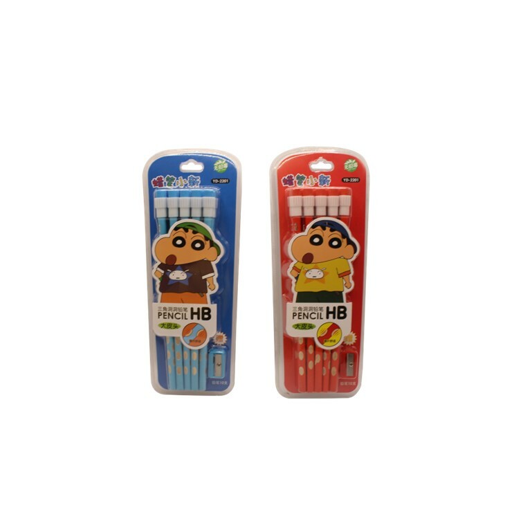 旺比 YD2201 10入裝蠟筆小新吸卡洞洞鉛筆