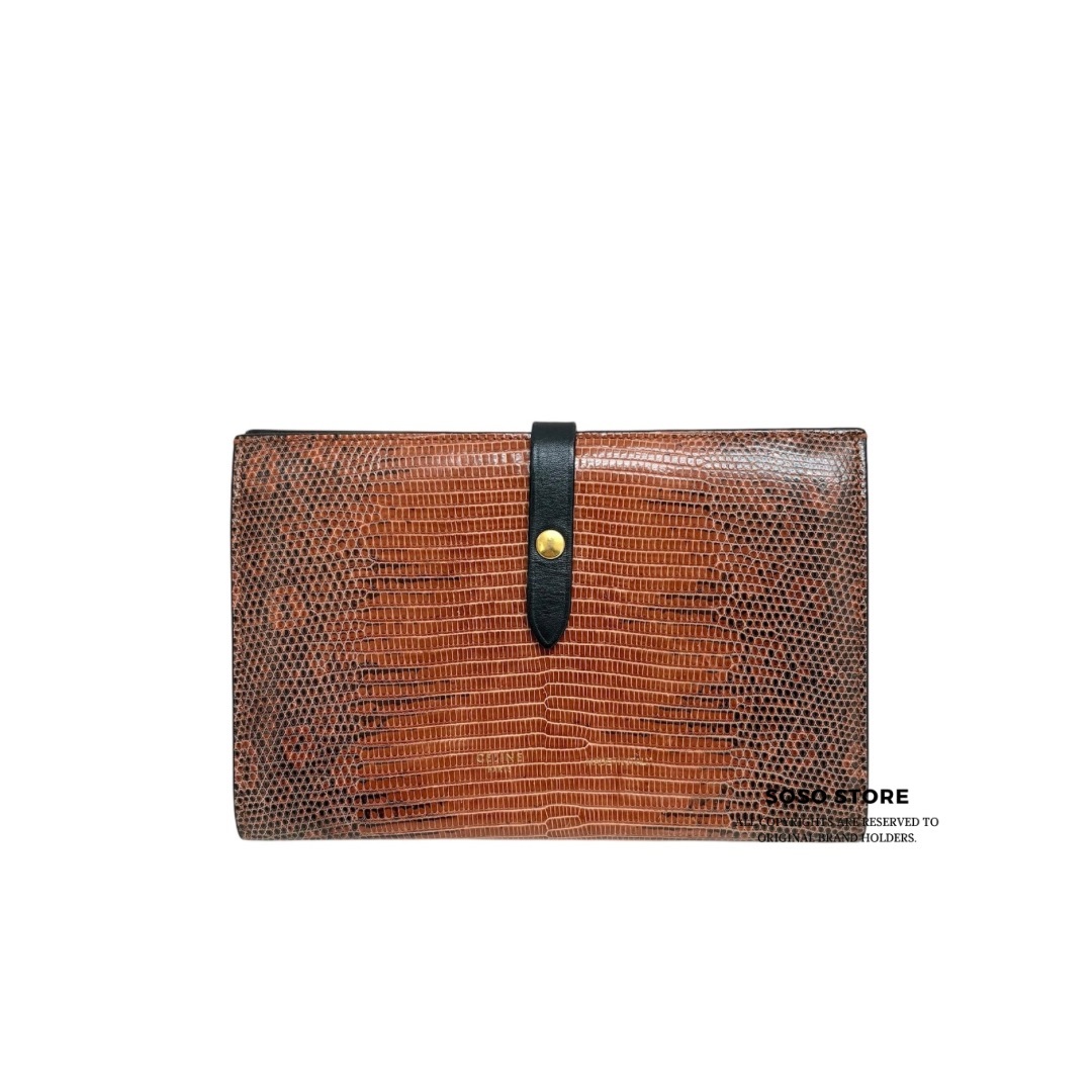 Celine Long Wallet - Red / Ghw