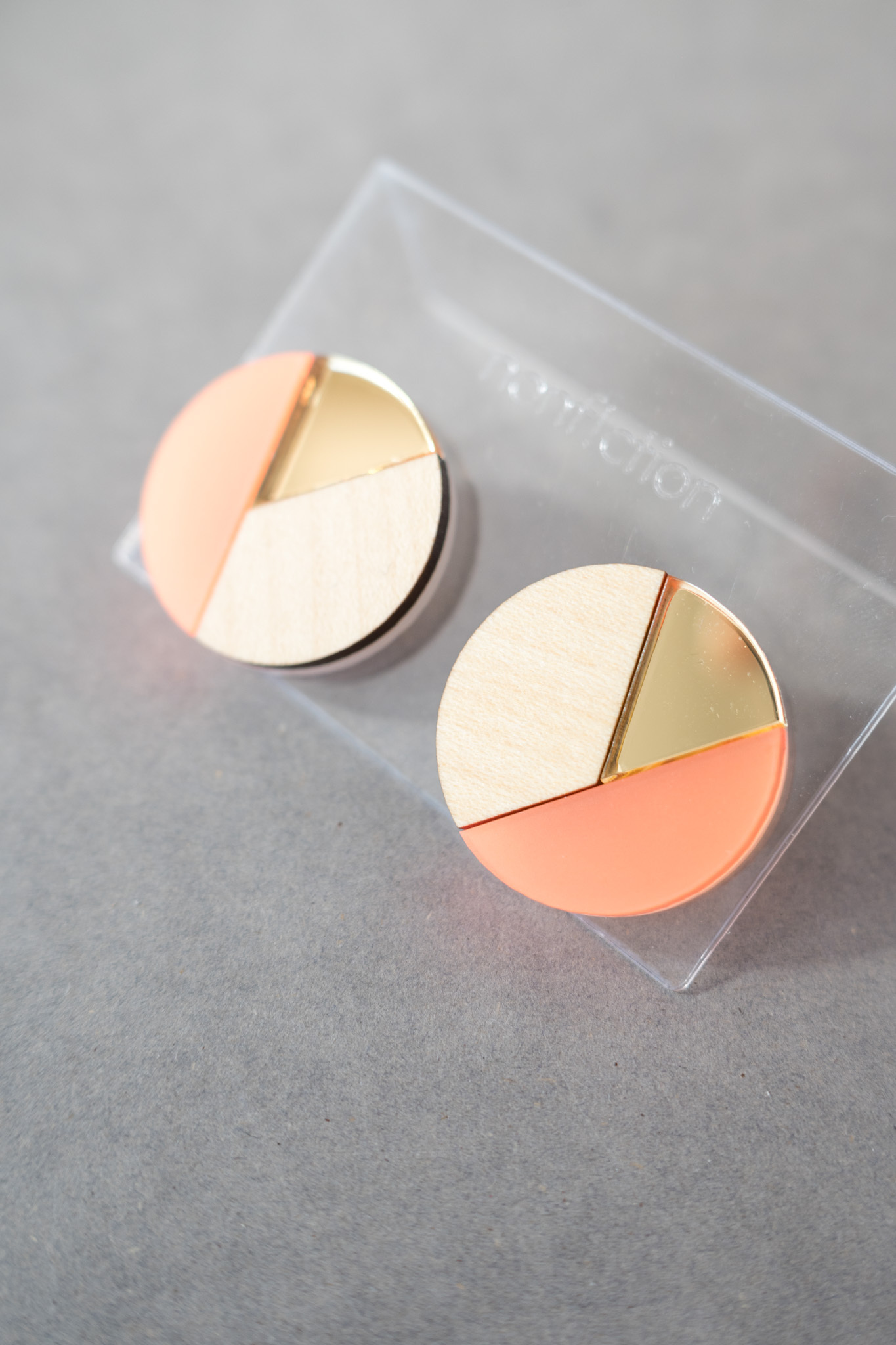 [nonf!ction] ROUND | 橘色 | 耳夾 | NO.36