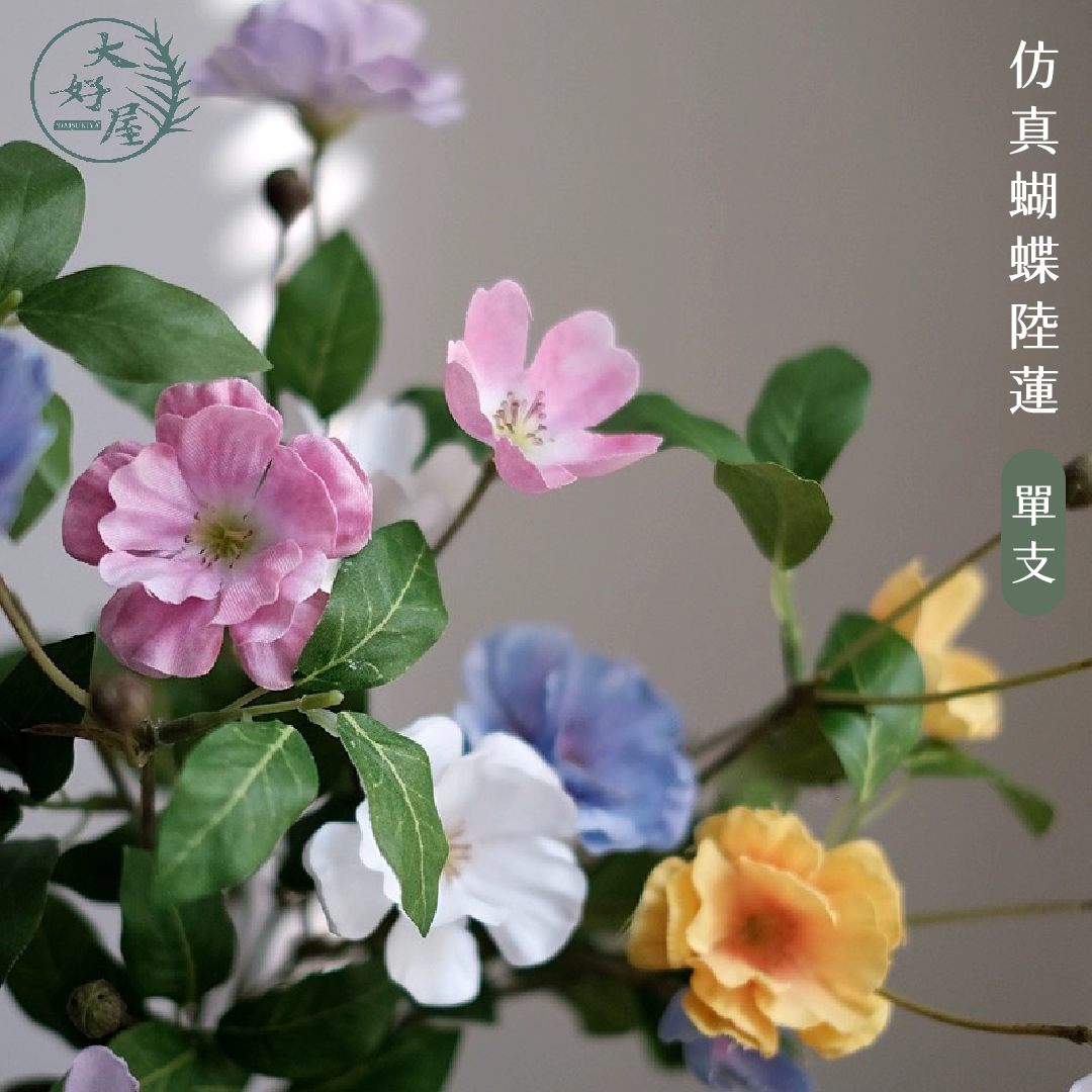 仿真打印小支蝴蝶陸蓮 (雛菊)