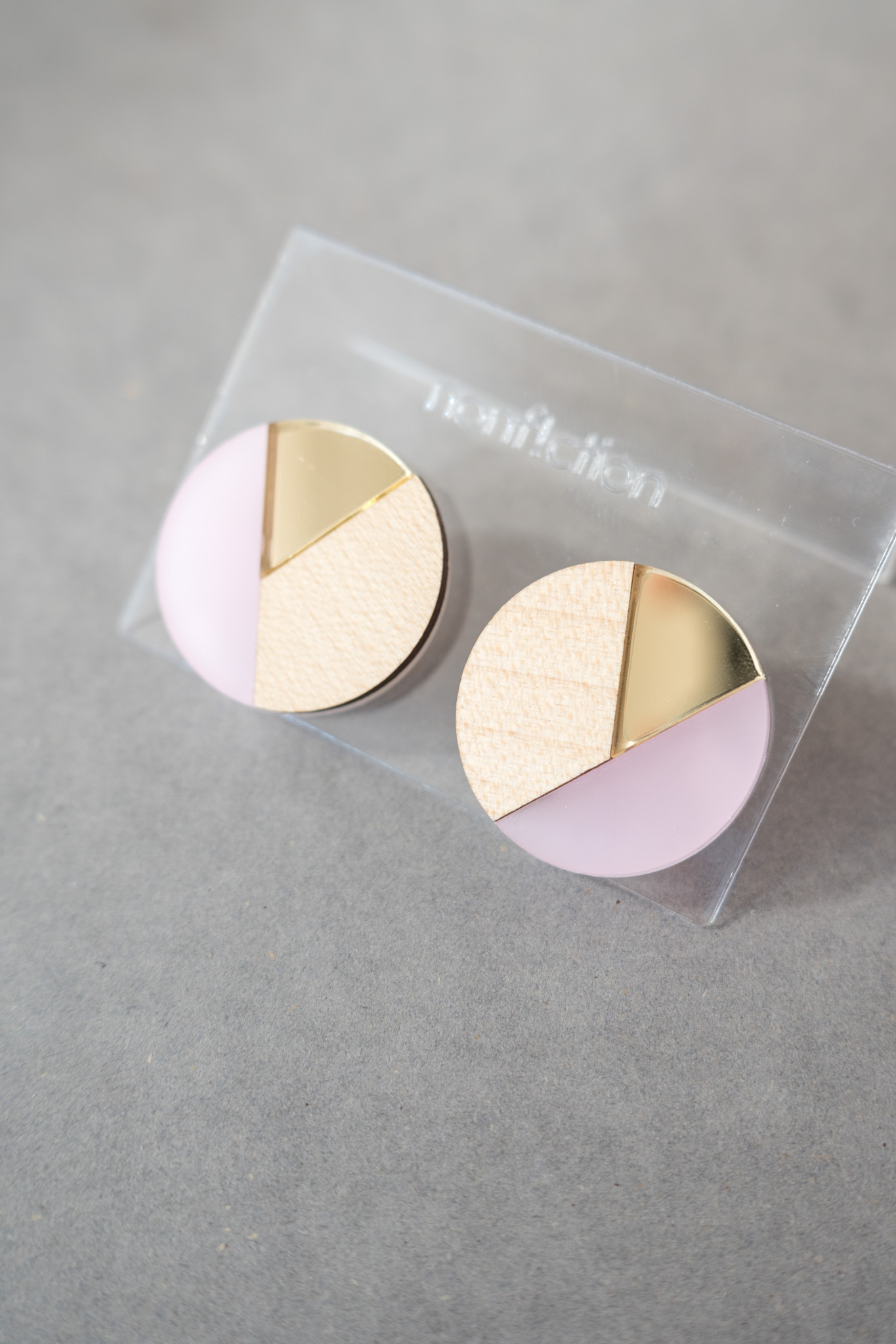 [nonf!ction] ROUND | 粉色 | 耳夾 | NO.38