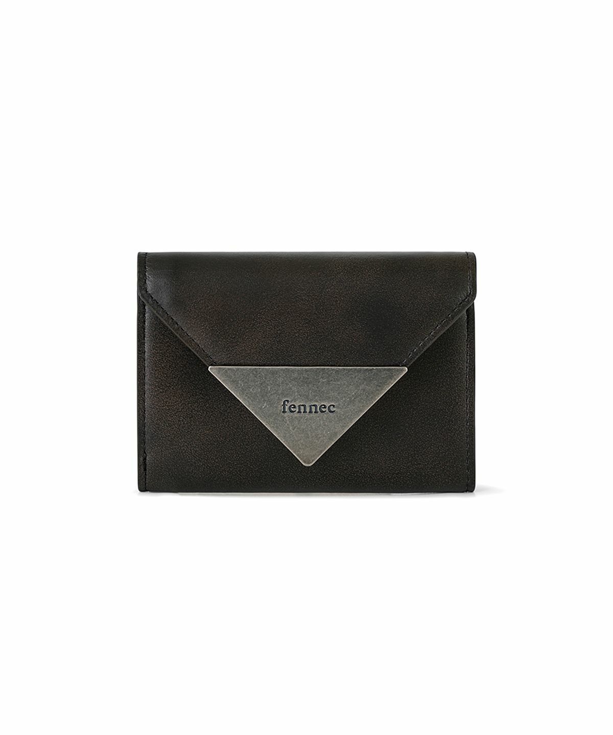 ●Fennec● LACQUER TRIANGLE WALLET MATT BLACK FNSWT01TKF FENNEC MATT TRIANGLE WALLET