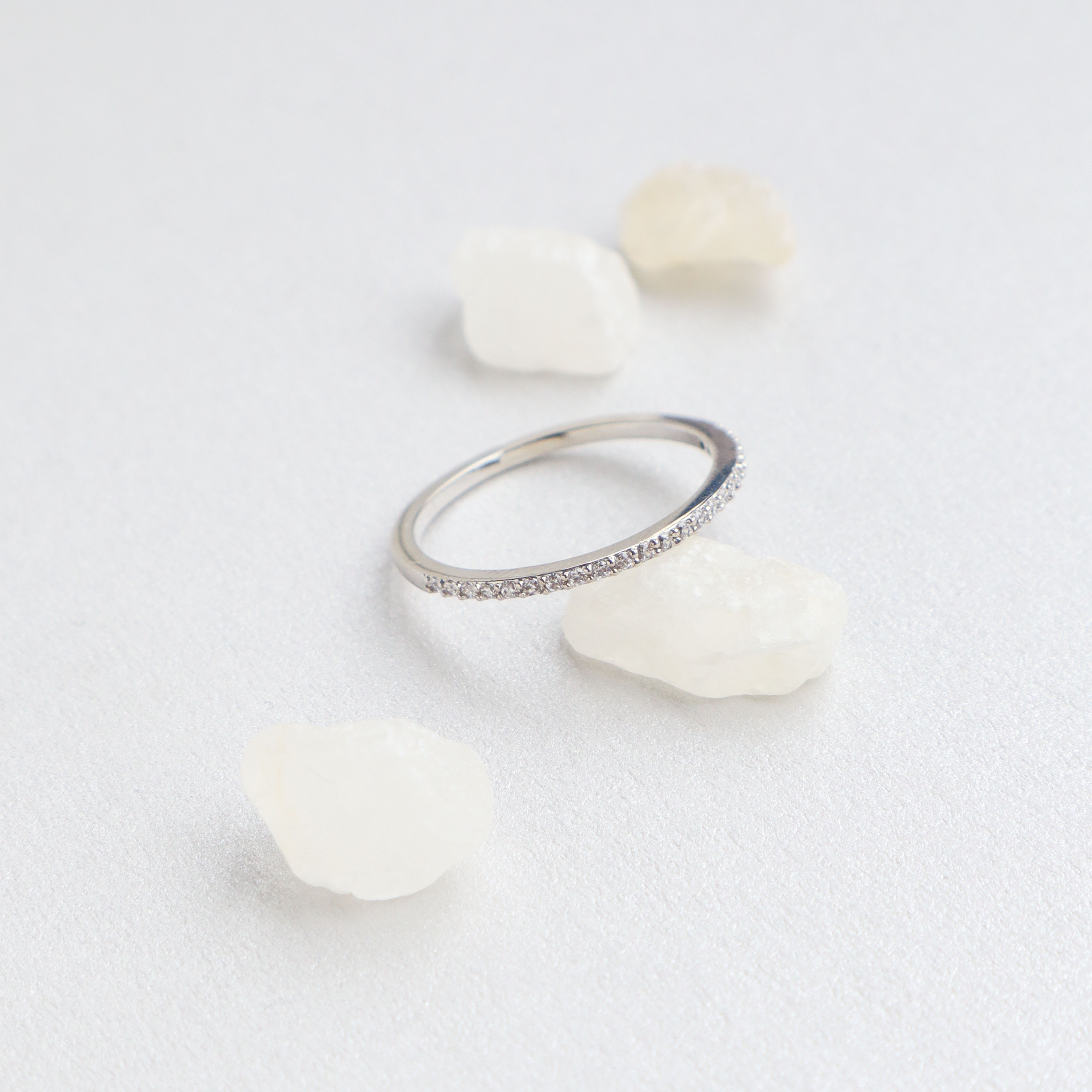 Silver/百搭閃耀排鑽戒