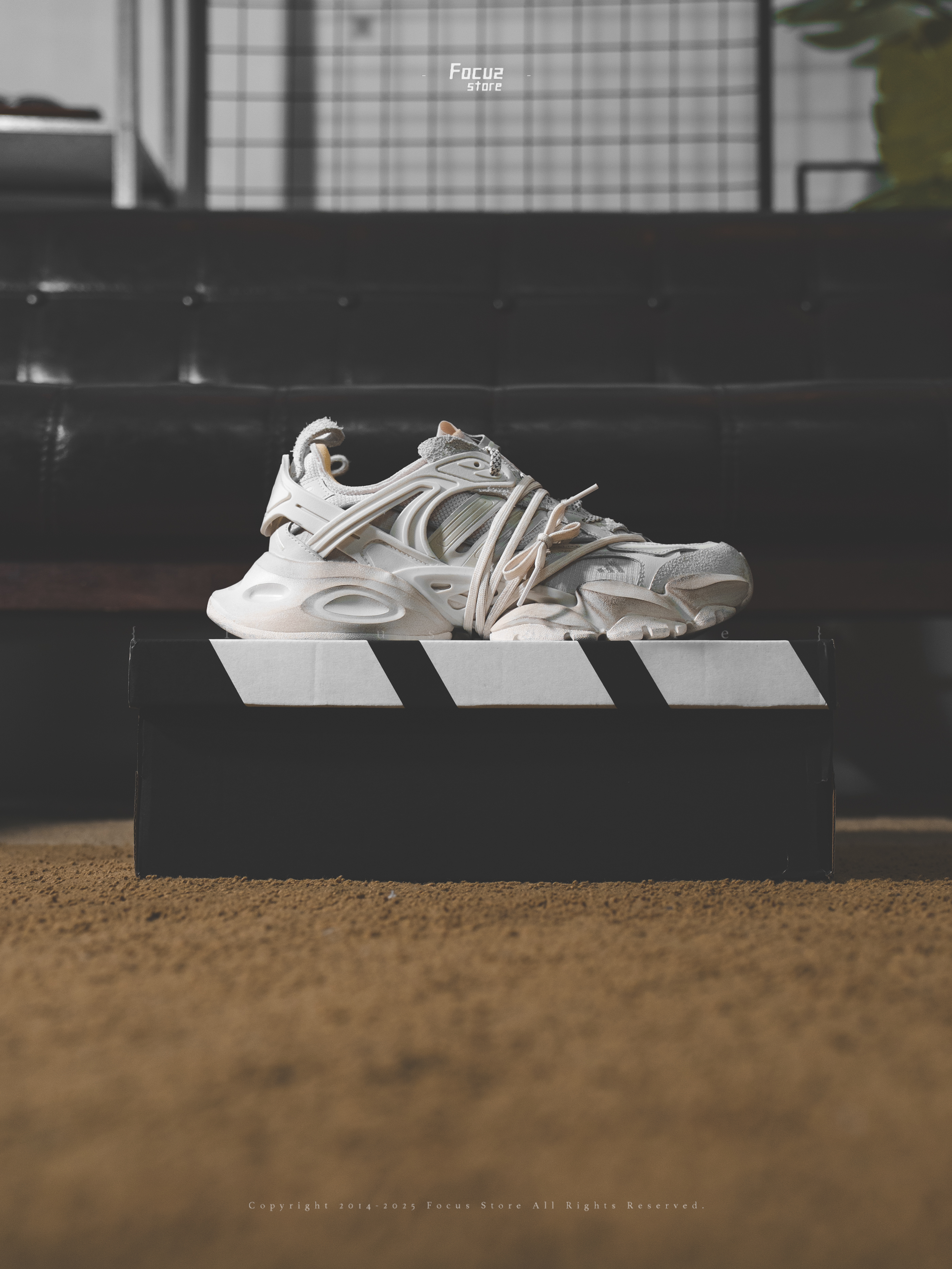 【Focus Store】部分現貨 Adidas XLG Runner Deluxe "Vintage beige" 做舊 香檳米色 綁帶版 JR9632