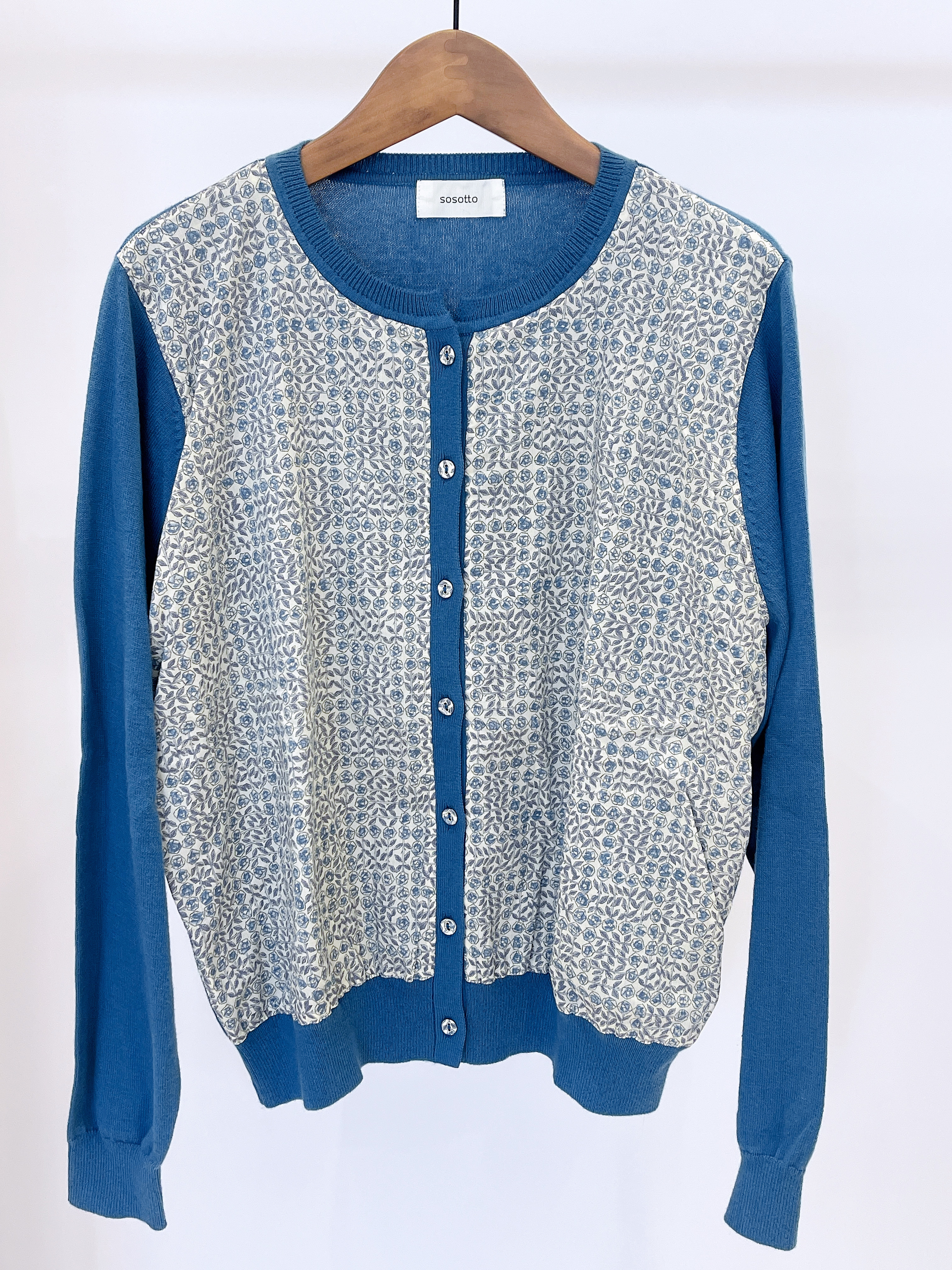 LB雙素材針織外套