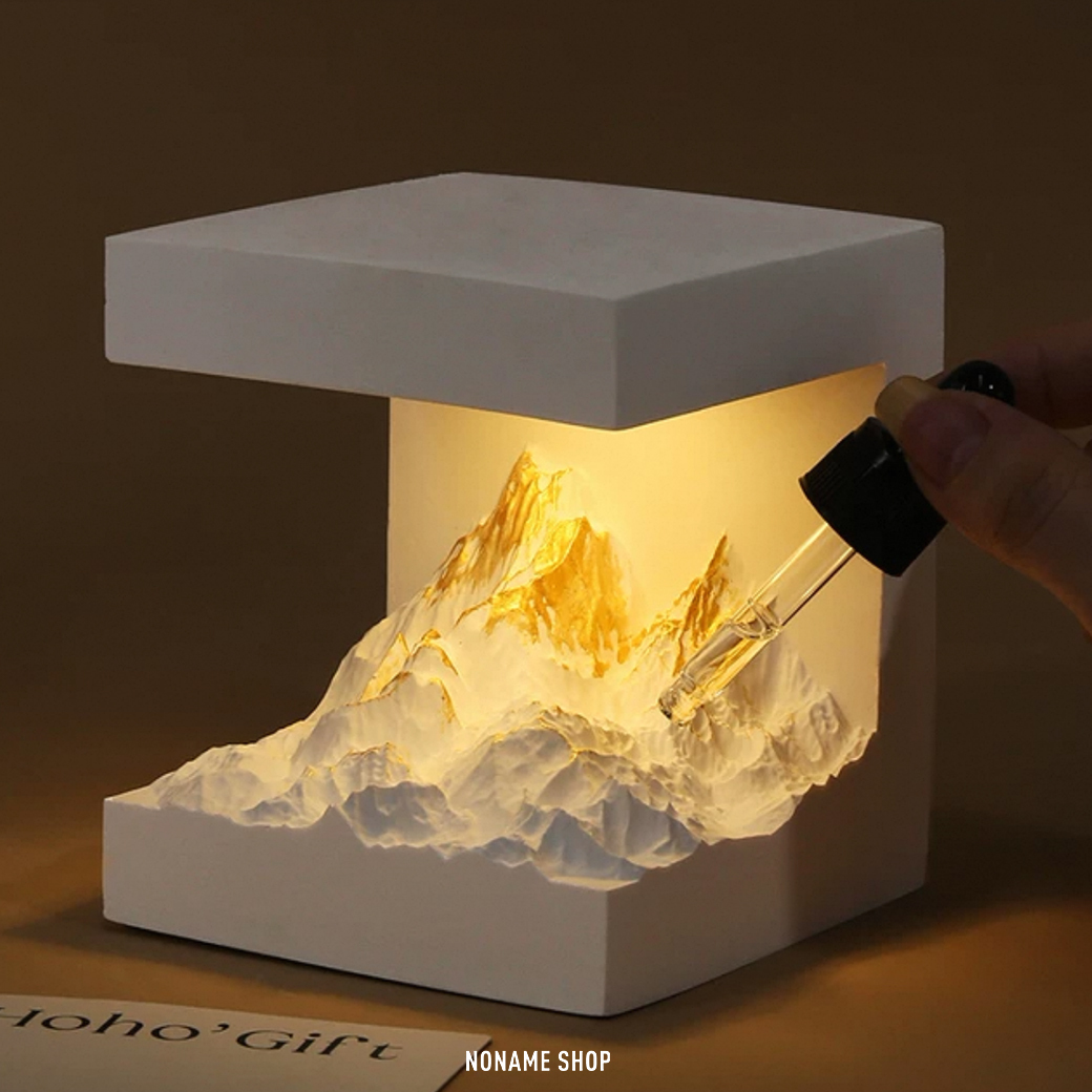 雪山 香氛 擴香石 夜燈 擺飾