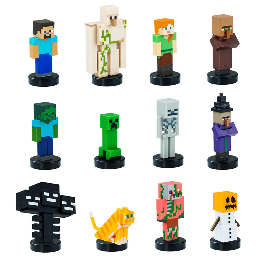 MINECRAFT 麥塊 造型印章公仔8入豪華組 我的世界(隨機出貨)